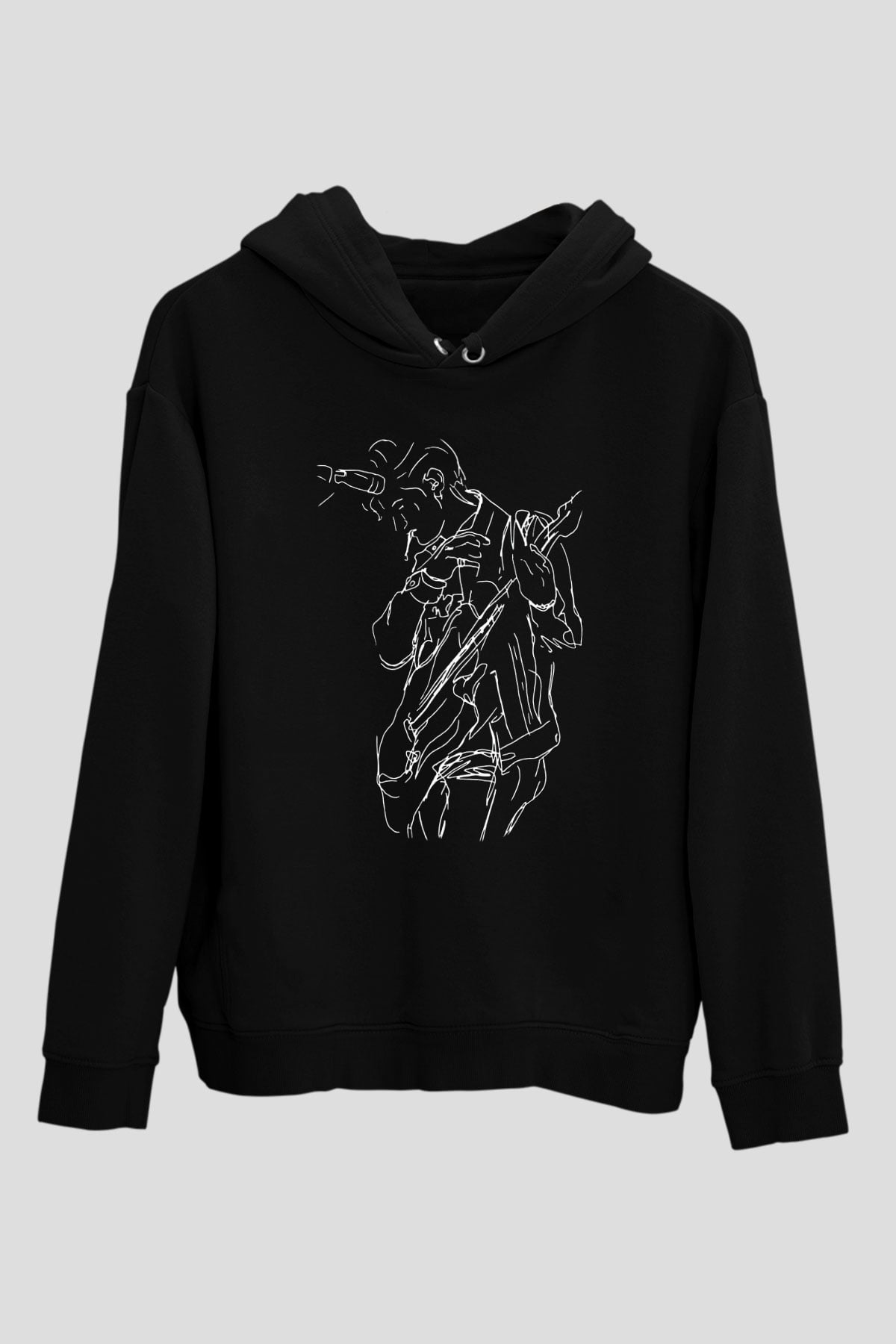 Arctic Monkeys Siyah Unisex Kapüşonlu Sweatshirt