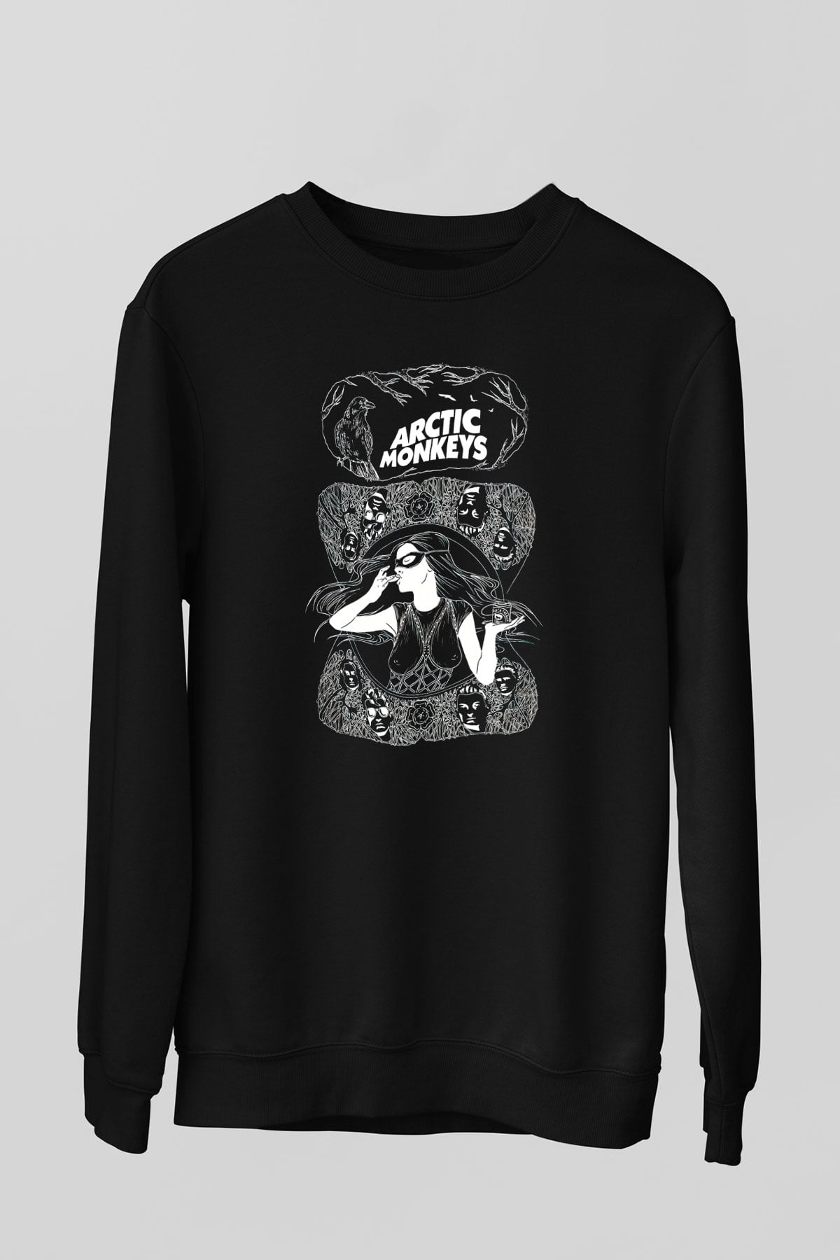 Arctic Monkeys Siyah Unisex Sweatshirt