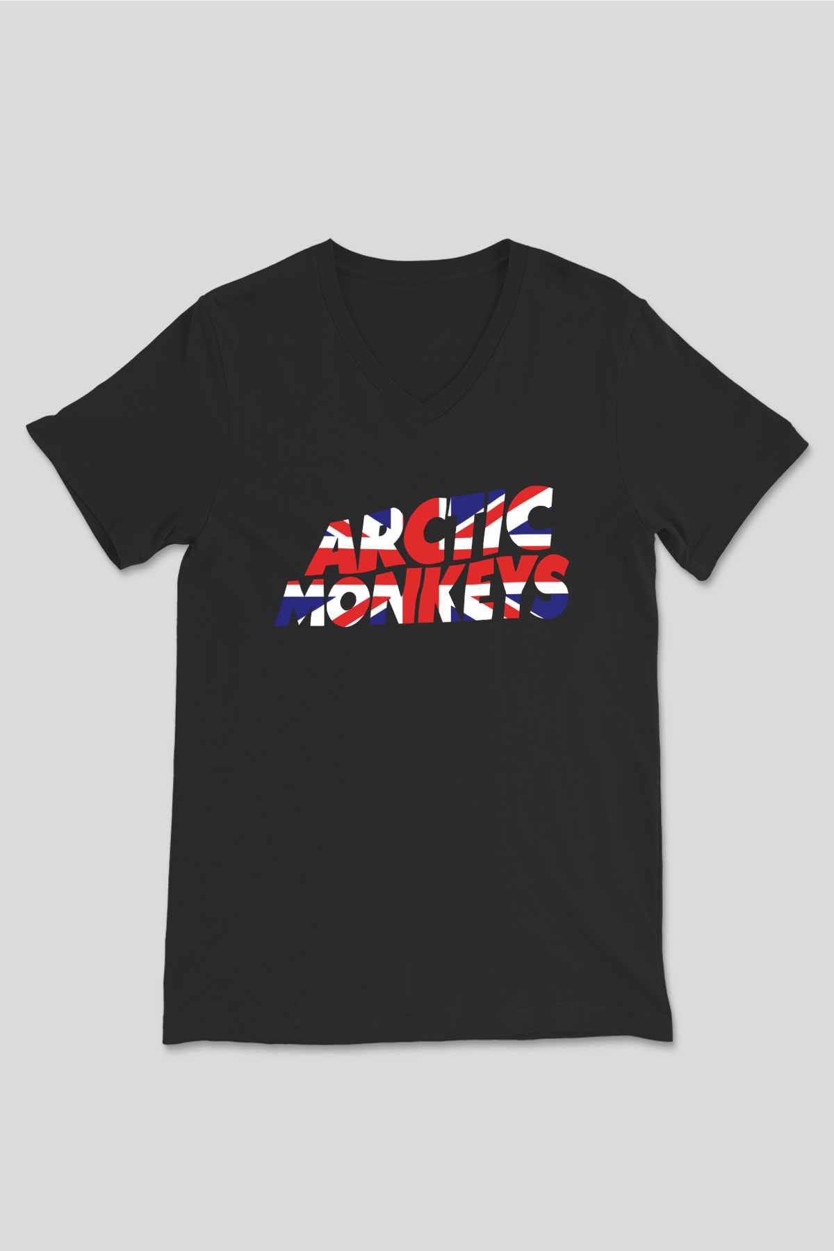 Arctic Monkeys Siyah Unisex V Yaka Tişört
