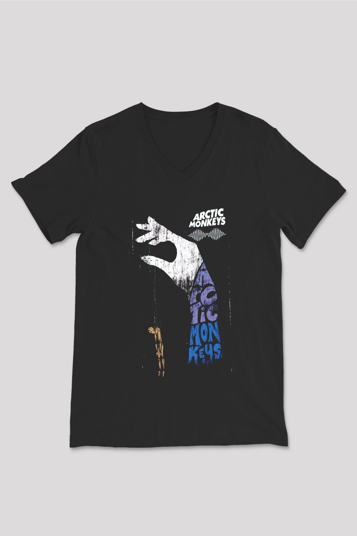 Arctic Monkeys Siyah Unisex V Yaka Tişört