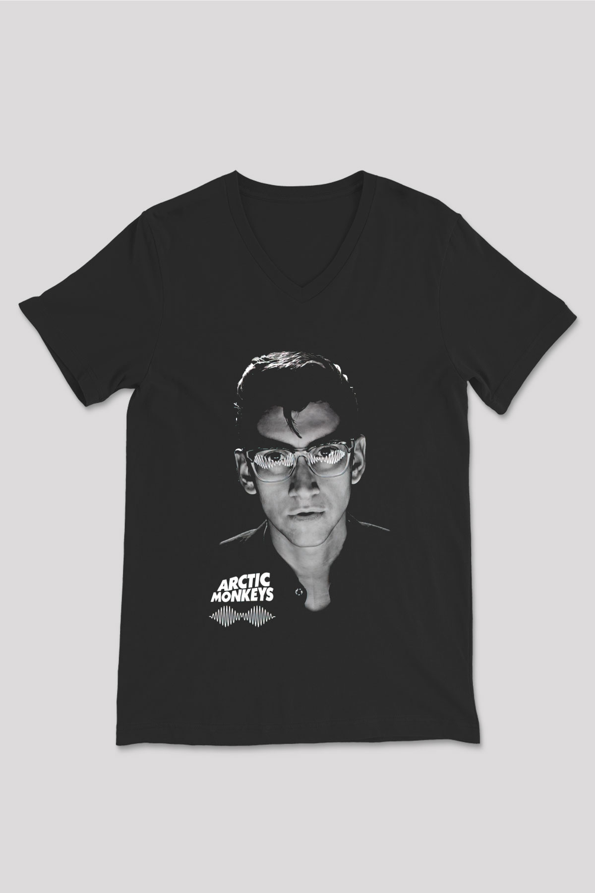 Arctic Monkeys Siyah Unisex V Yaka Tişört