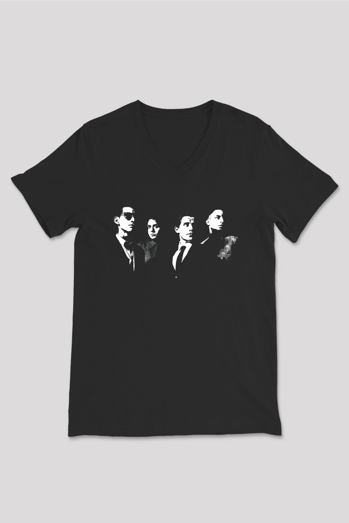 Arctic Monkeys Siyah Unisex V Yaka Tişört