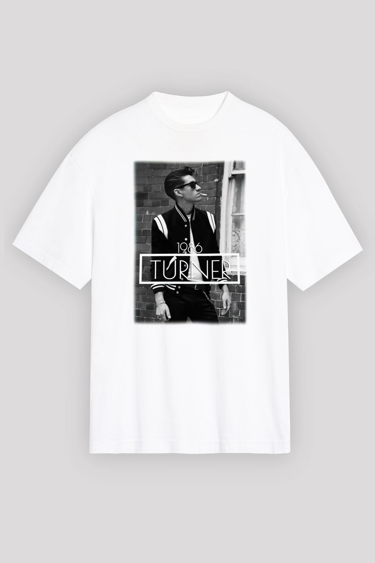 Arctic Monkeys Turner Beyaz Unisex Tişört T-Shirt - TişörtFabrikası