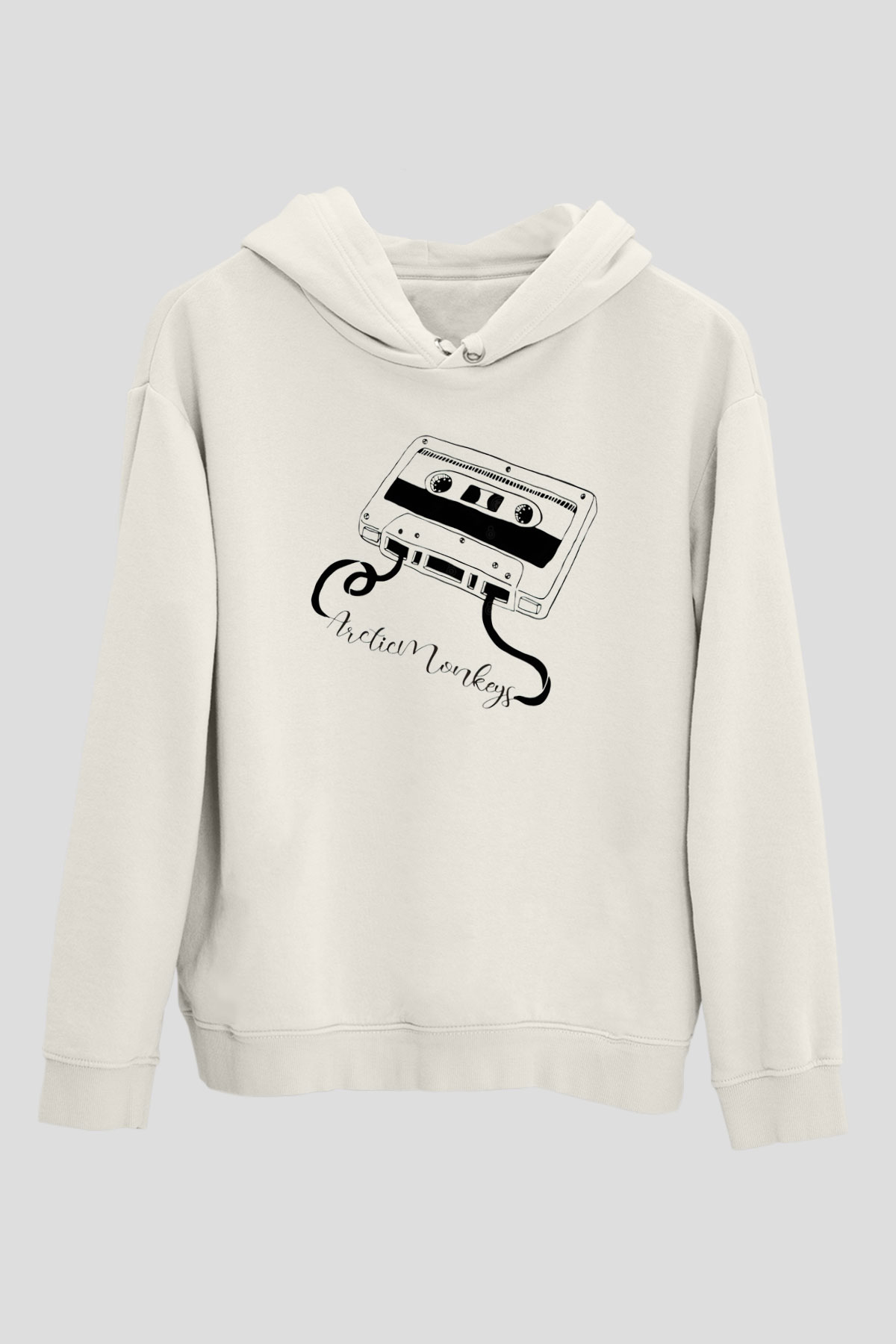 Arctic Monkeys Why'd You Only Call Me When You're High Beyaz Unisex Kapüşonlu Sweatshirt