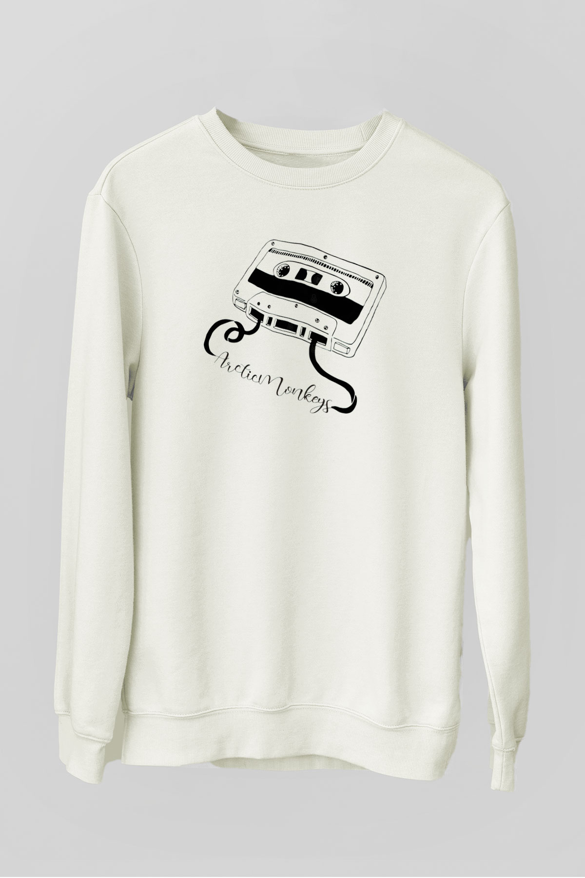Arctic Monkeys Why'd You Only Call Me When You're High Beyaz Unisex Sweatshirt