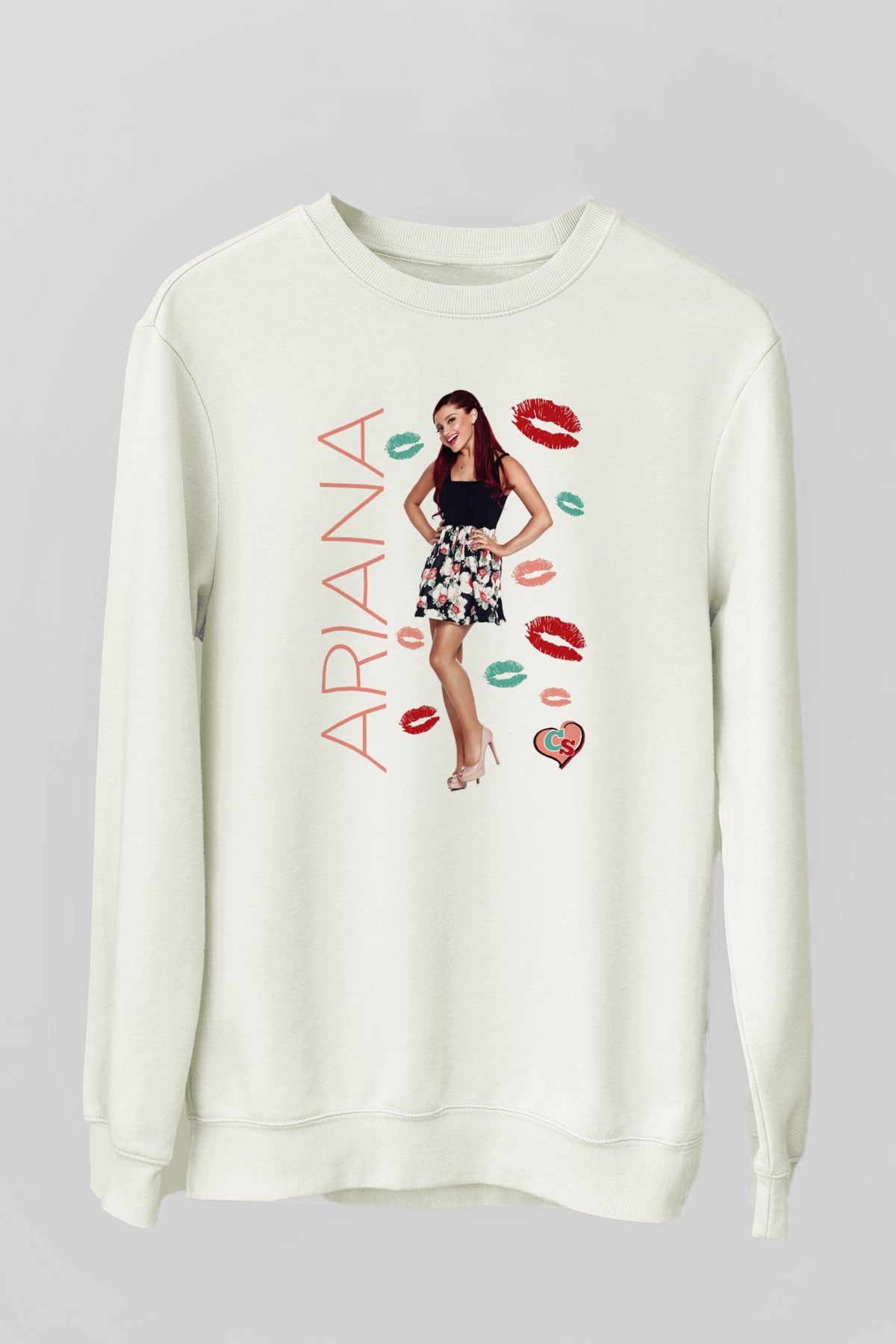 Ariana Grande Beyaz Unisex Sweatshirt