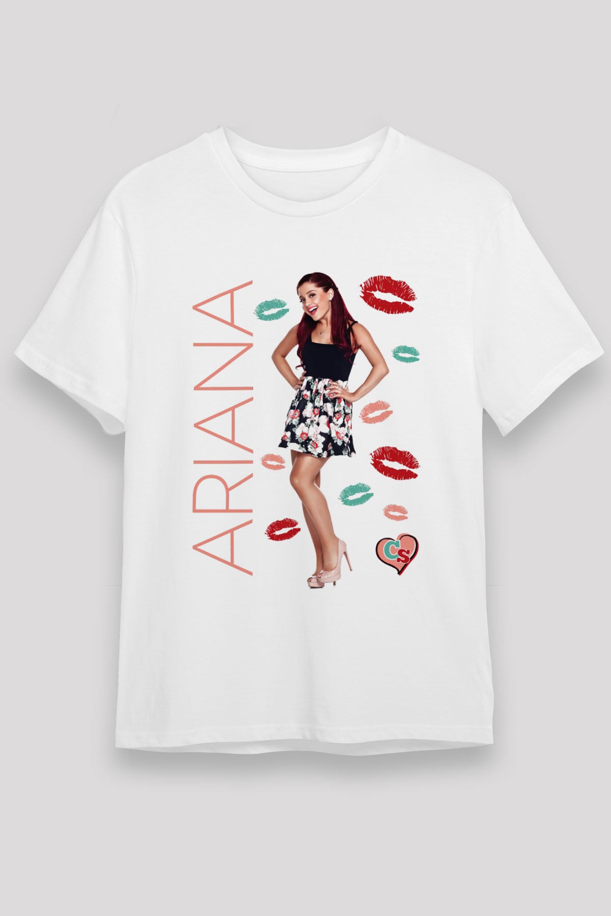 Ariana Grande Beyaz Unisex Tişört T-Shirt - TişörtFabrikası