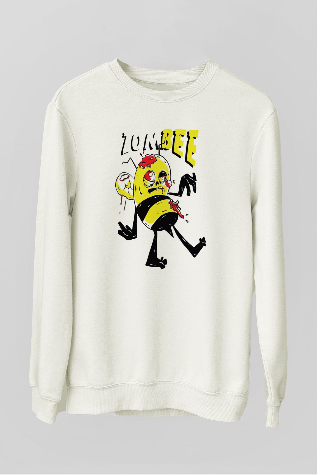 Arıcı Beyaz Unisex Sweatshirt