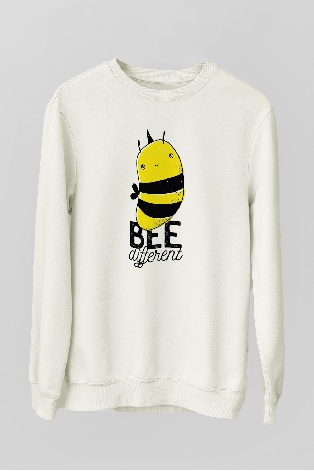 Arıcı Beyaz Unisex Sweatshirt