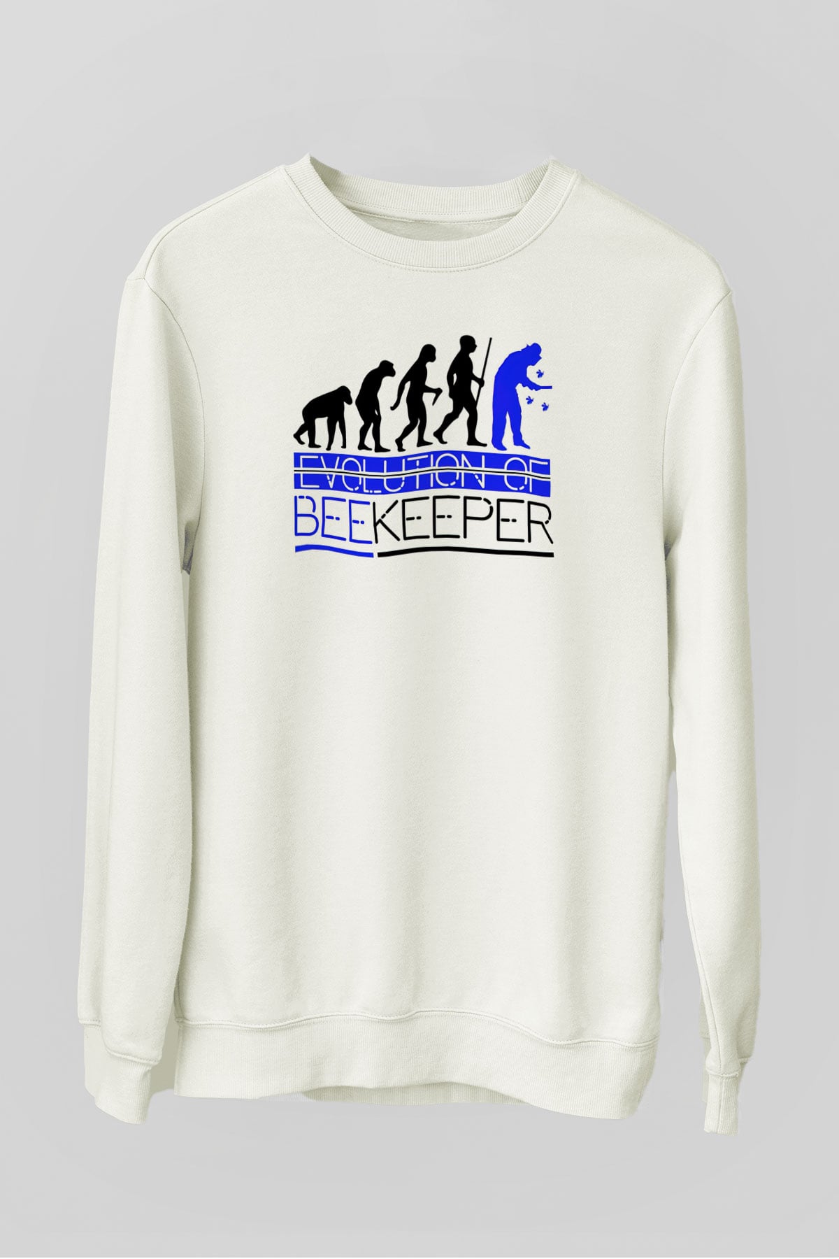 Arıcı Beyaz Unisex Sweatshirt