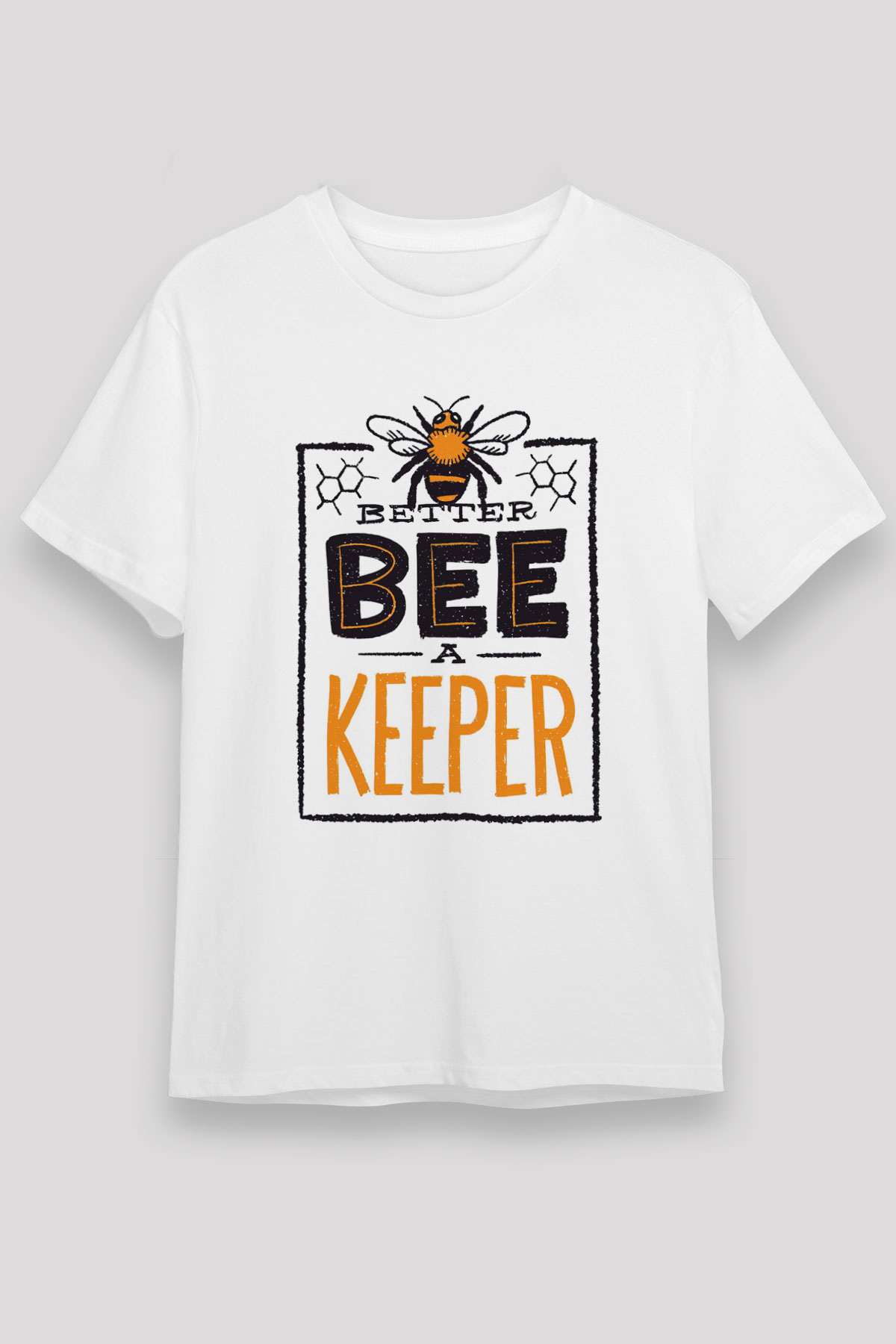 Arıcı Beyaz Unisex Tişört T-Shirt - TişörtFabrikası