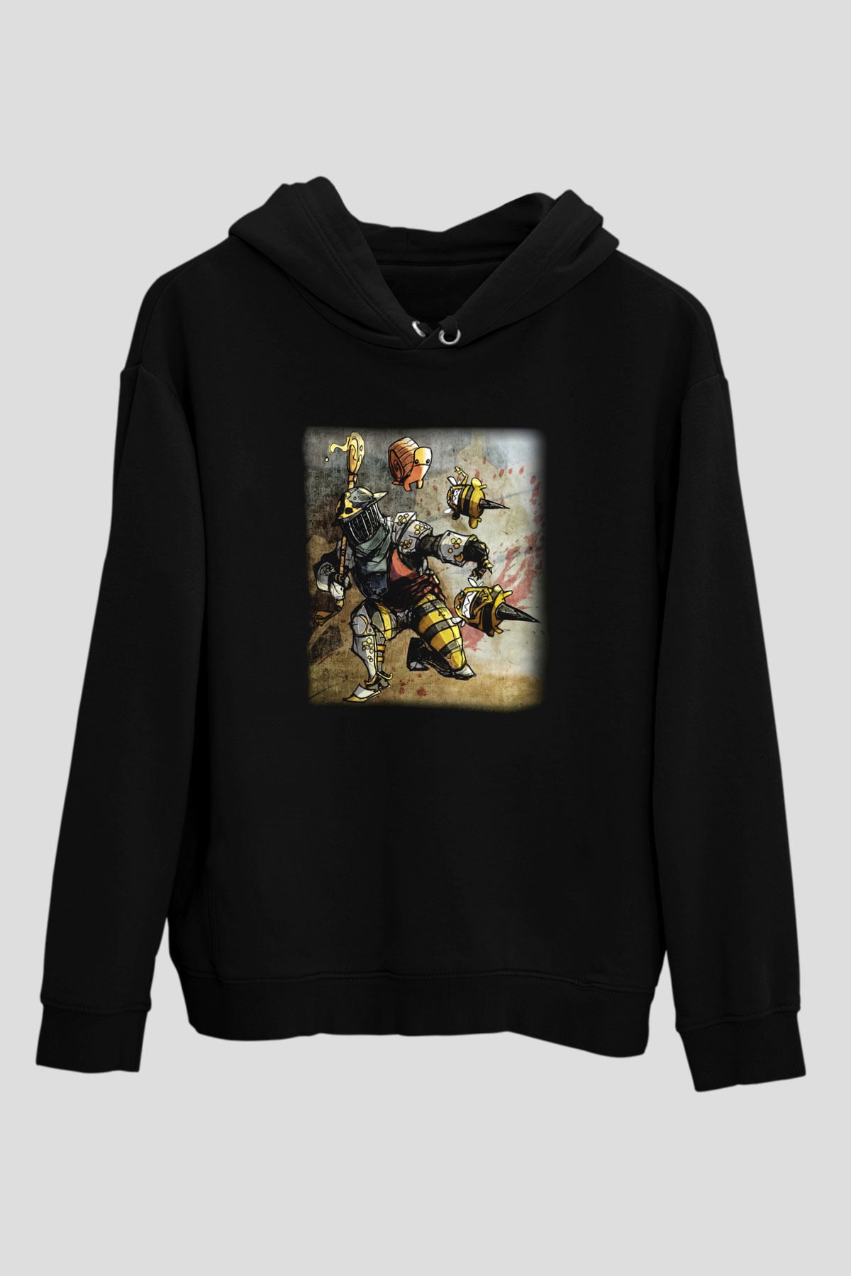 Arıcı Siyah Unisex Kapşonlu Sweatshirt