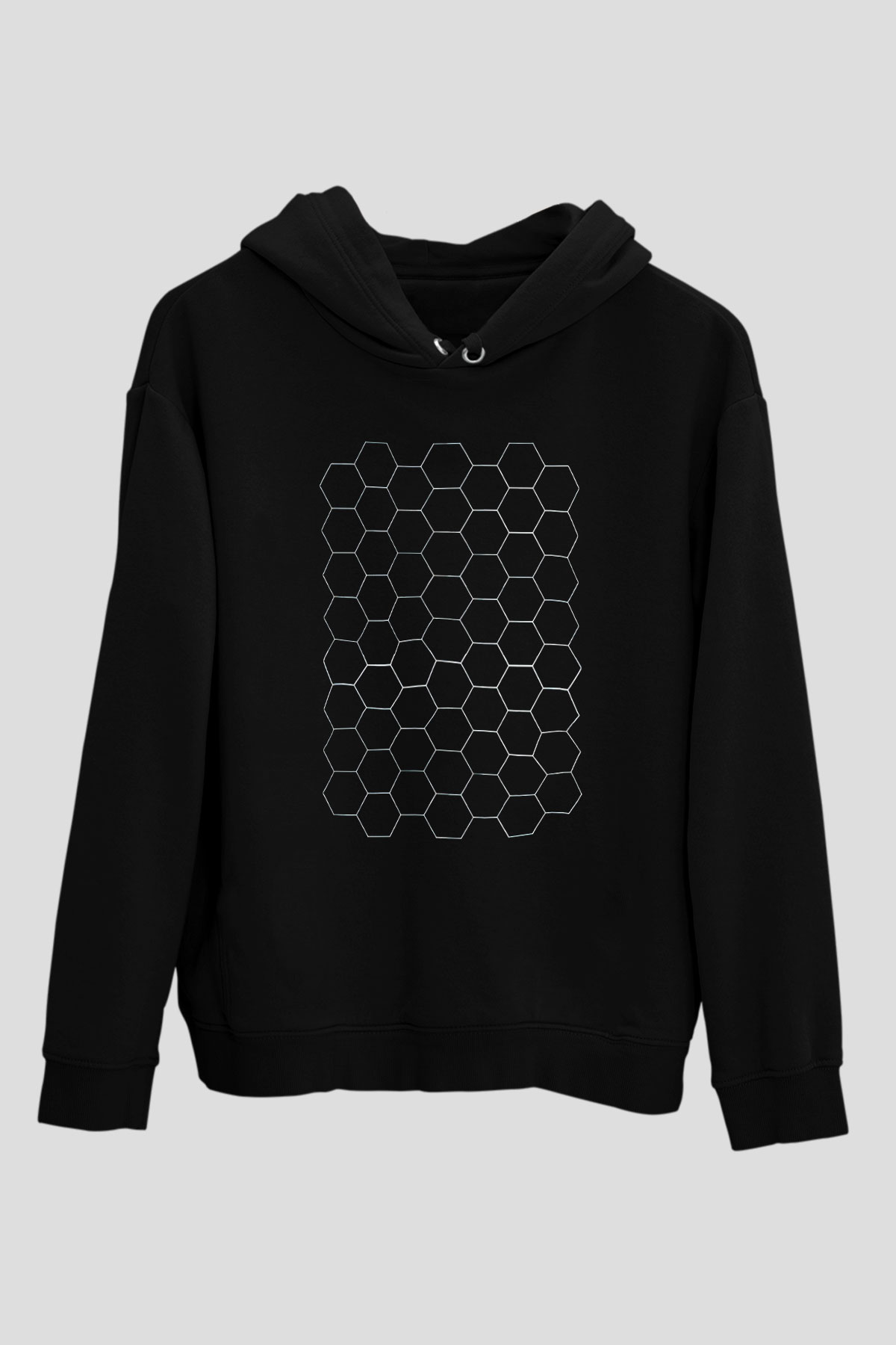 Arıcı Siyah Unisex Kapşonlu Sweatshirt