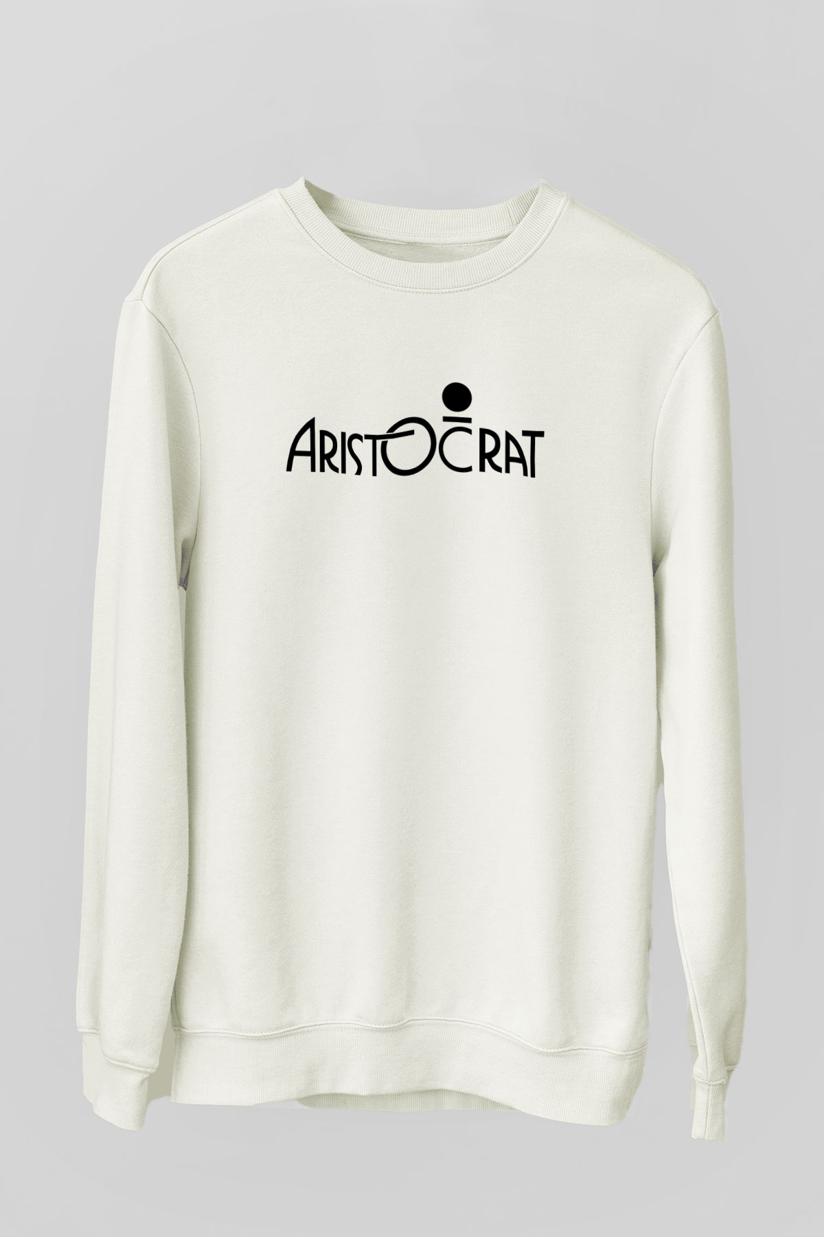 Aristocrats Baskılı Beyaz Unisex Sweatshirt