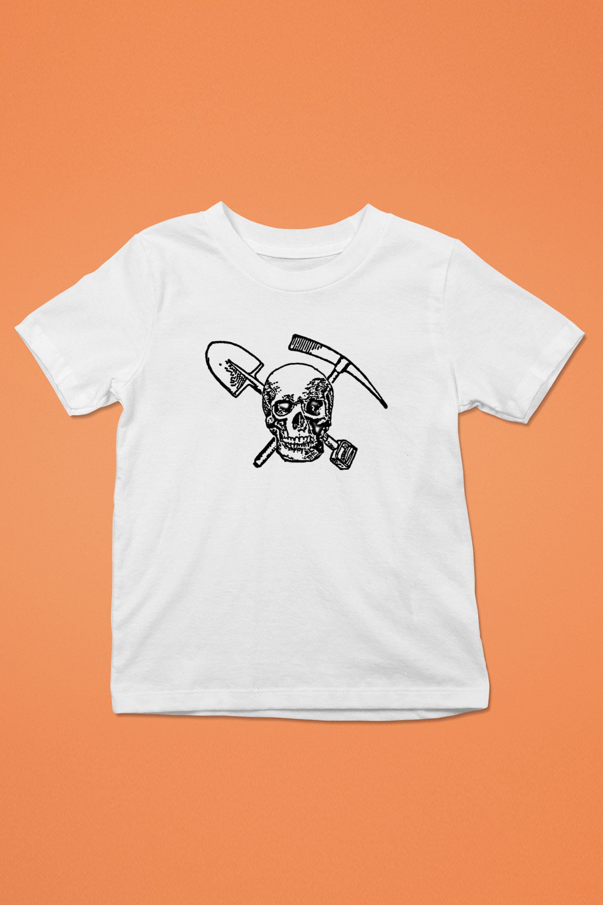 Arkeolog Baskılı Beyaz Unisex Çocuk Tişört