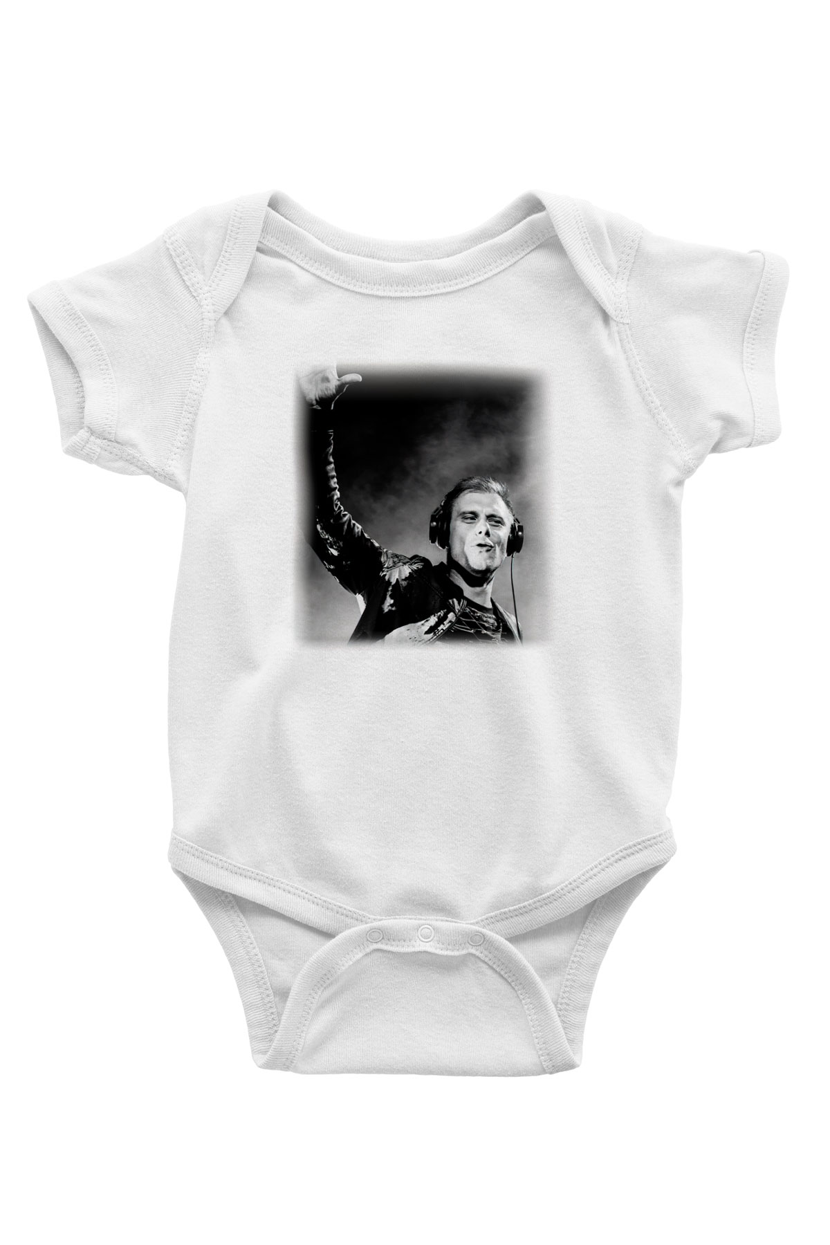 Armin Van Buuren Baskılı Beyaz Unisex Bebek Body - Zıbın