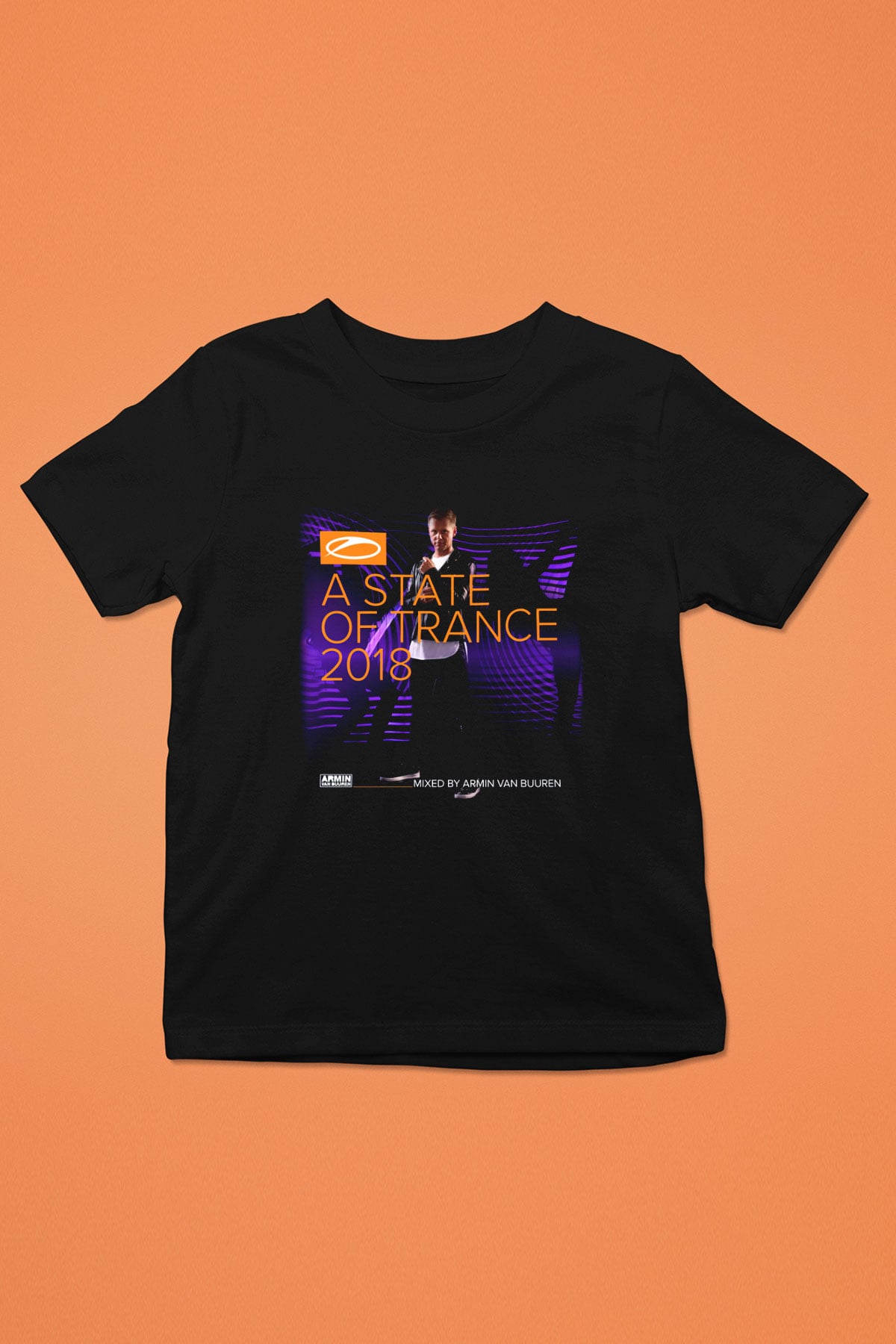 Armin Van Buuren Baskılı Siyah Unisex Çocuk Tişört