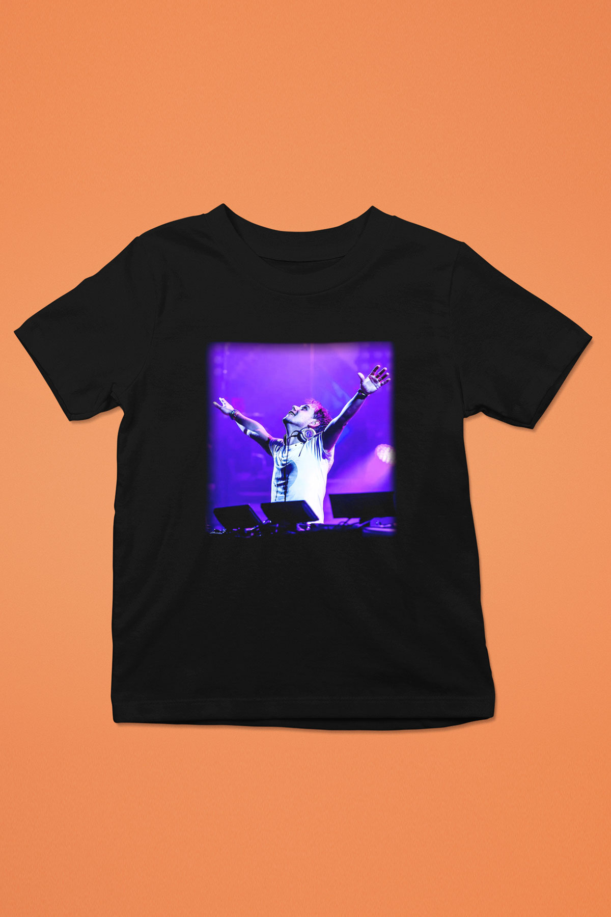 Armin Van Buuren Baskılı Siyah Unisex Çocuk Tişört