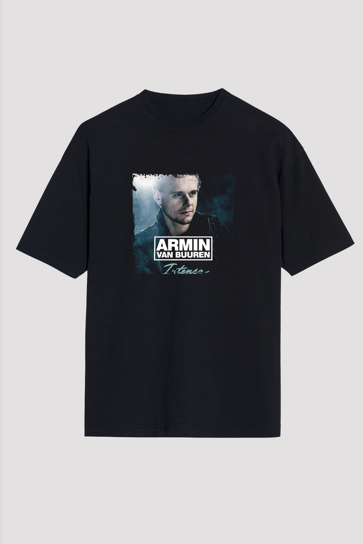 Armin Van Buuren Baskılı Unisex Oversize Siyah Tişört