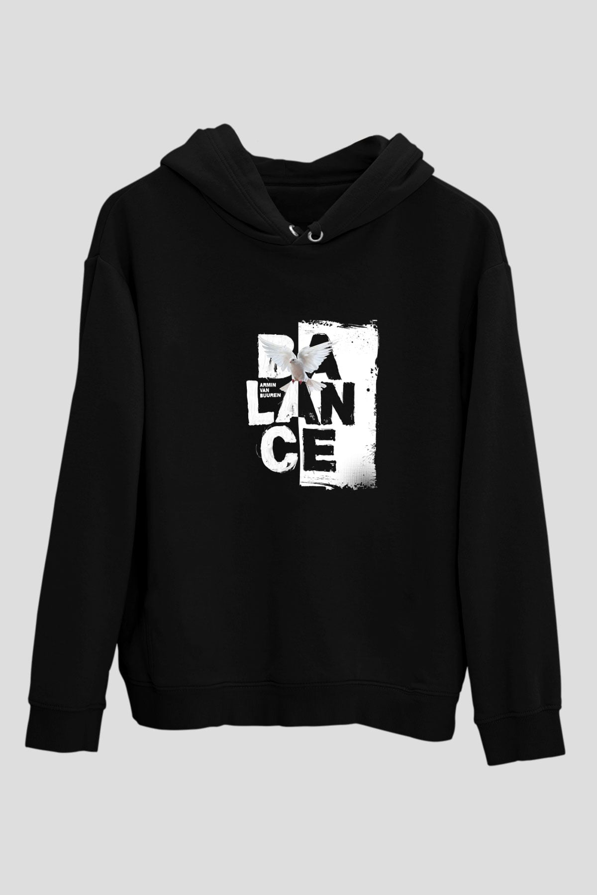 Armin Van Buuren Baskılı Unisex Siyah Hoodie