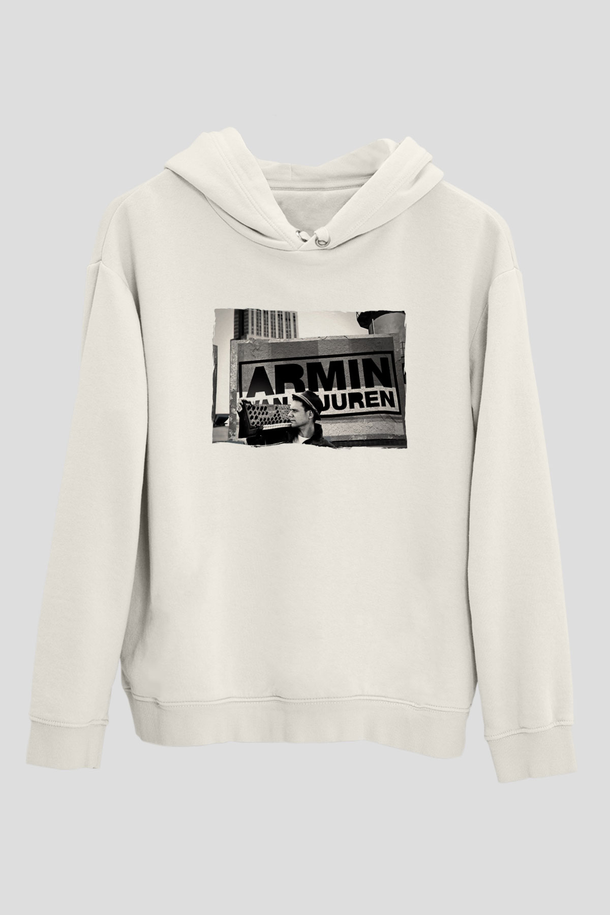 Armin Van Buuren Beyaz Unisex Kapüşonlu Sweatshirt