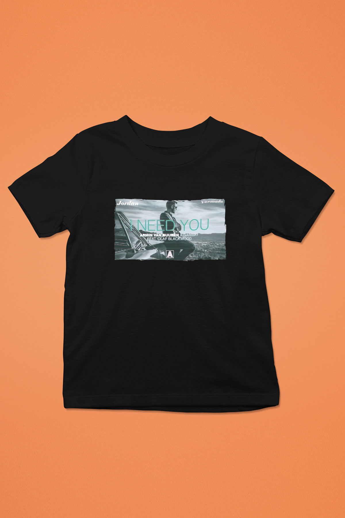 Armin Van Buuren Siyah Unisex Çocuk Tişört