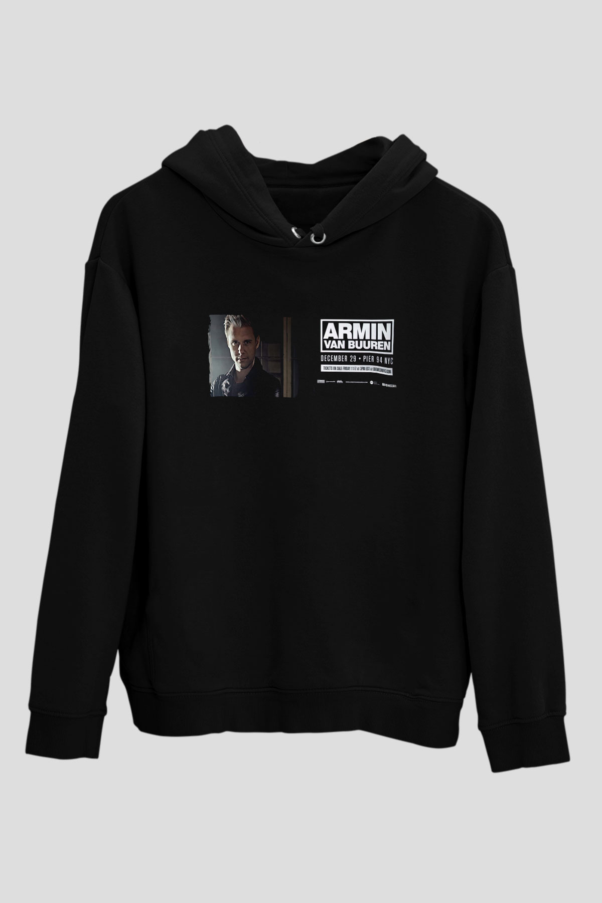 Armin Van Buuren Siyah Unisex Kapüşonlu Sweatshirt