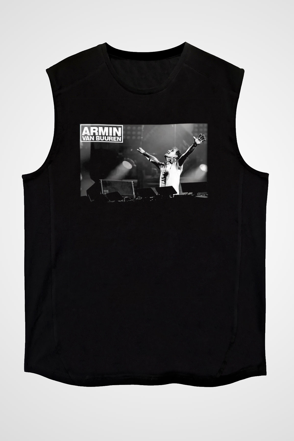 Armin Van Buuren Siyah Unisex Kolsuz Tişört