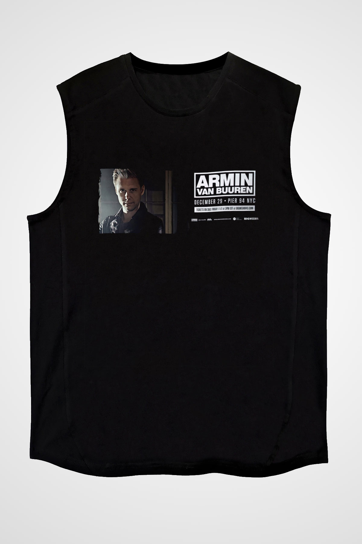 Armin Van Buuren Siyah Unisex Kolsuz Tişört