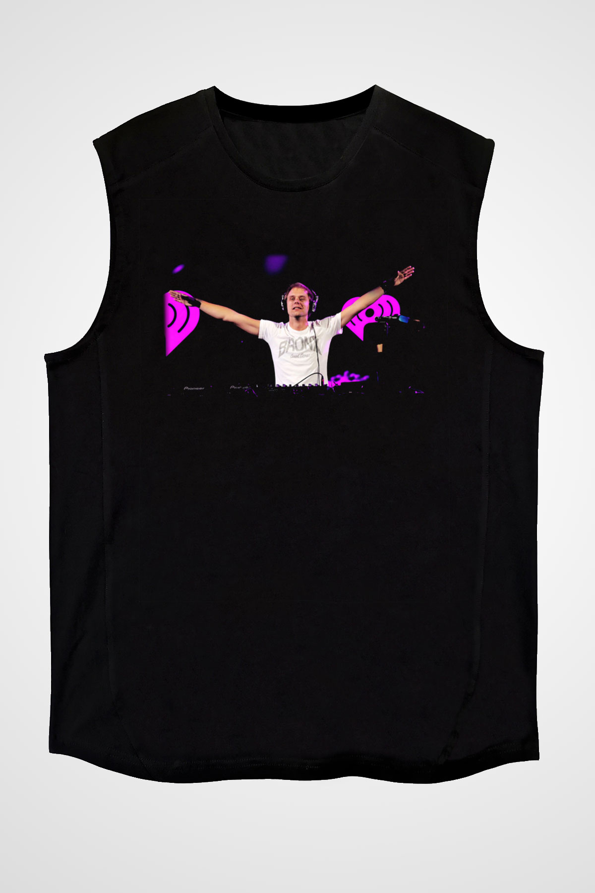 Armin Van Buuren Siyah Unisex Kolsuz Tişört