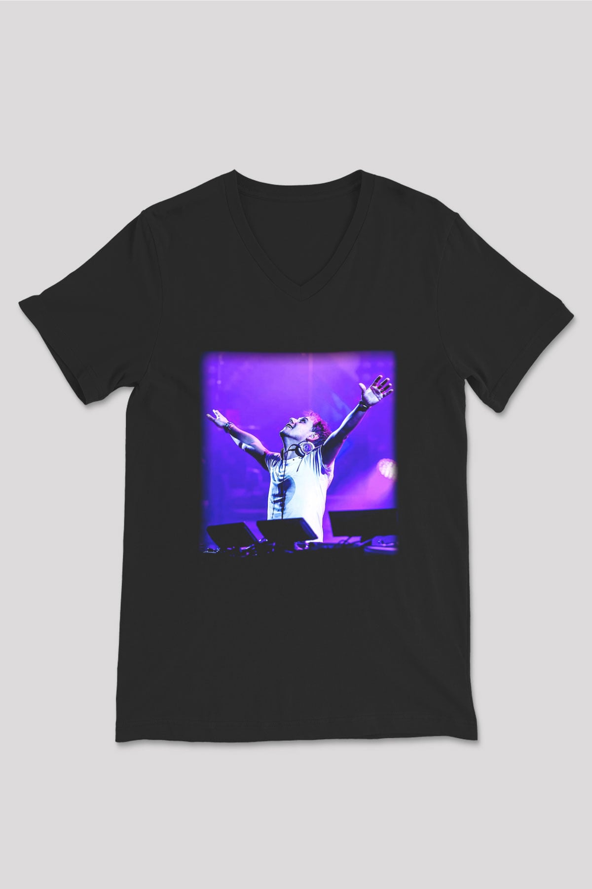 Armin Van Buuren Siyah Unisex V Yaka Tişört T-Shirt