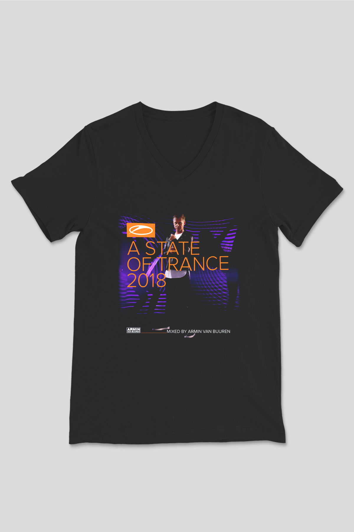 Armin Van Buuren Siyah Unisex V Yaka Tişört T-Shirt