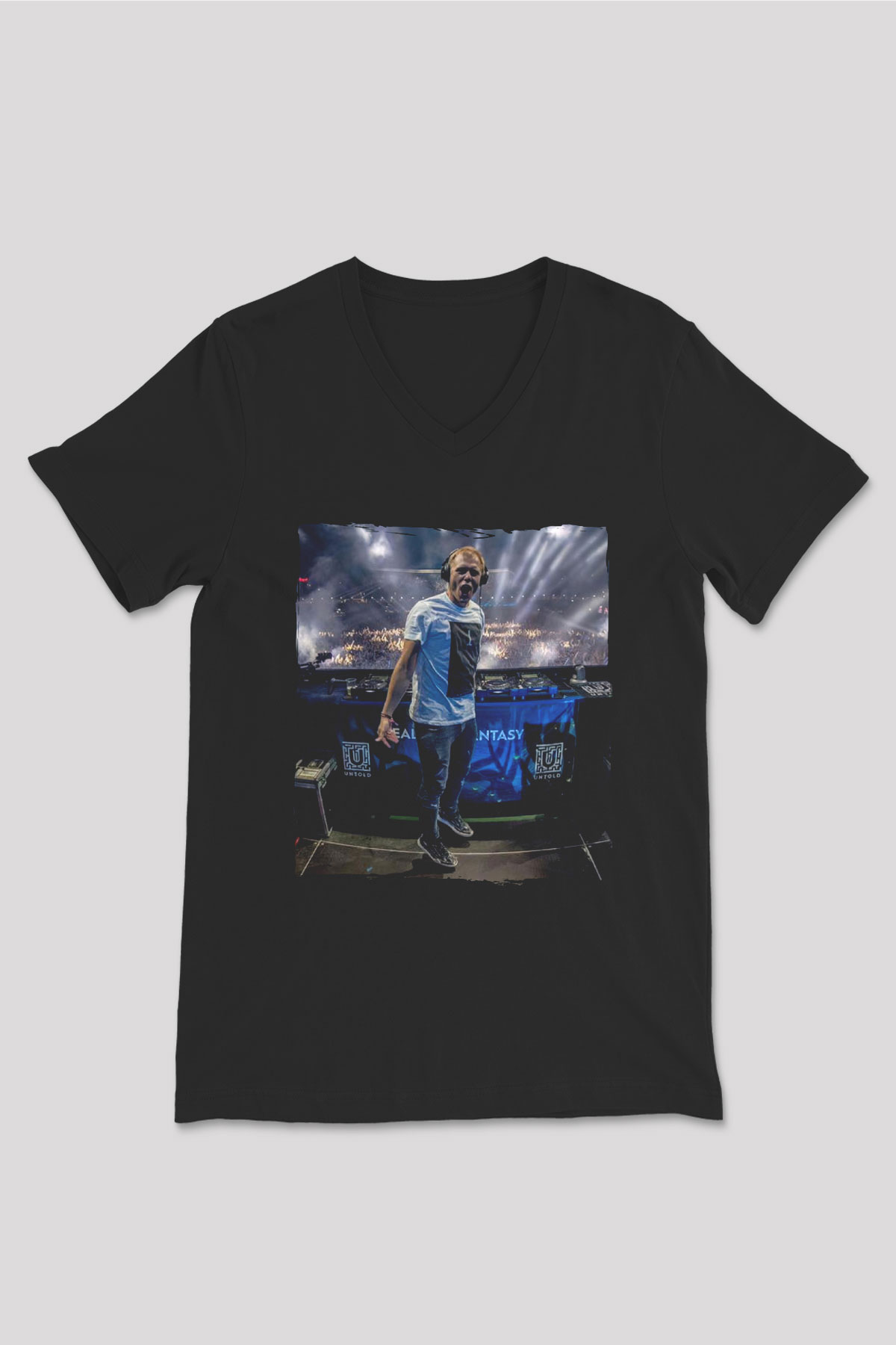 Armin Van Buuren Siyah Unisex V Yaka Tişört