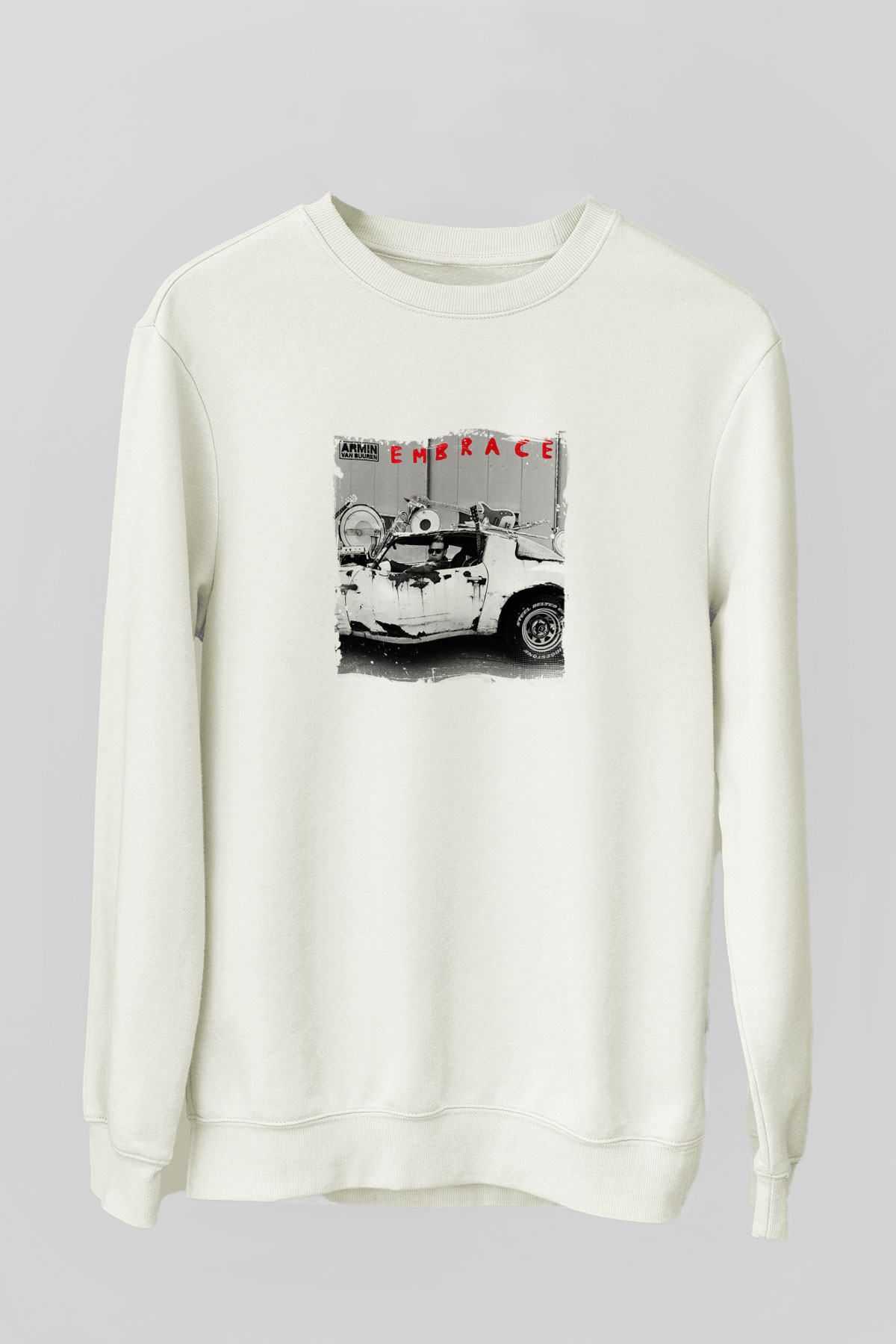 Armin Van BuurenBaskılı Beyaz Sweatshirt