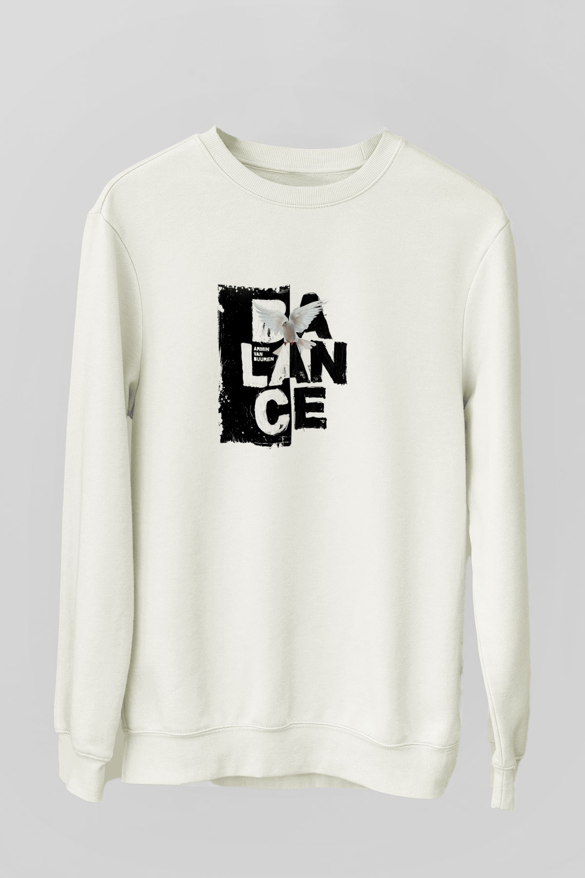 Armin Van BuurenBaskılı Beyaz Sweatshirt