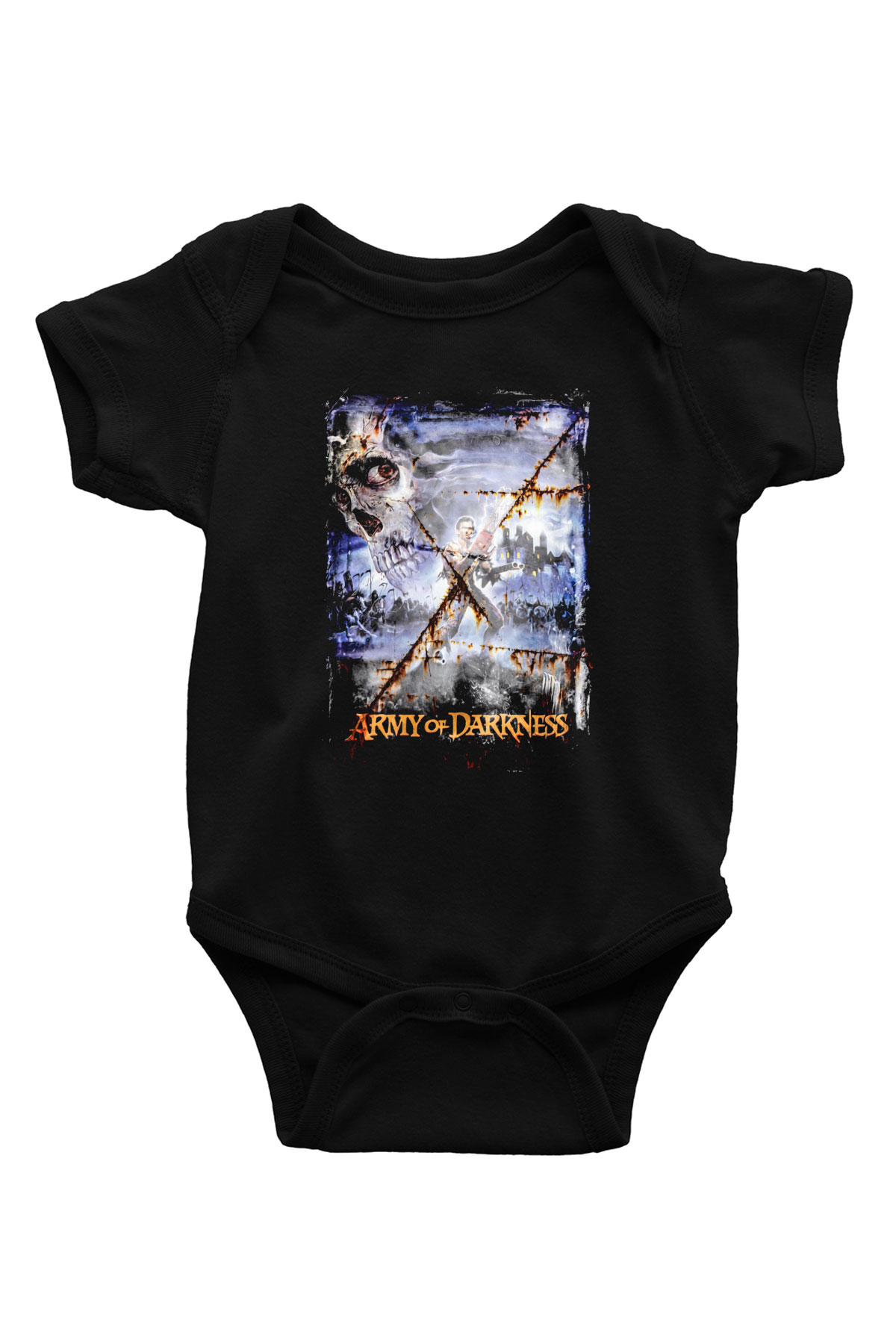 Army of Darkness Siyah Bebek Body - Zıbın