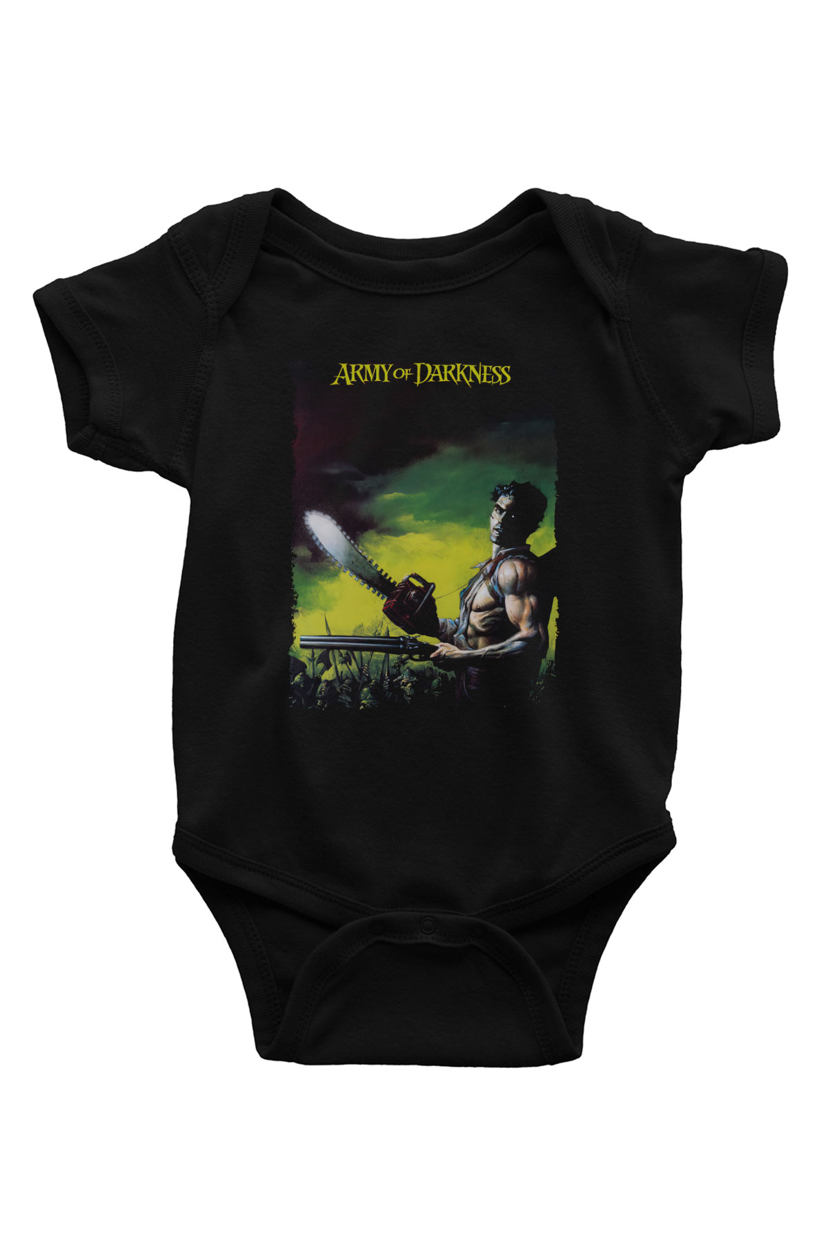 Army of Darkness Siyah Bebek Body - Zıbın