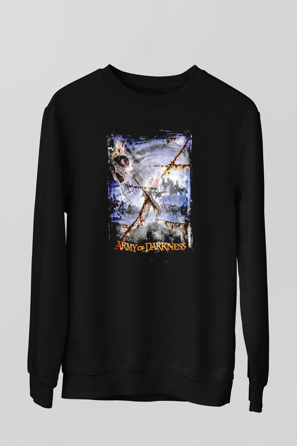 Army of Darkness Siyah Unisex  Sweatshirt