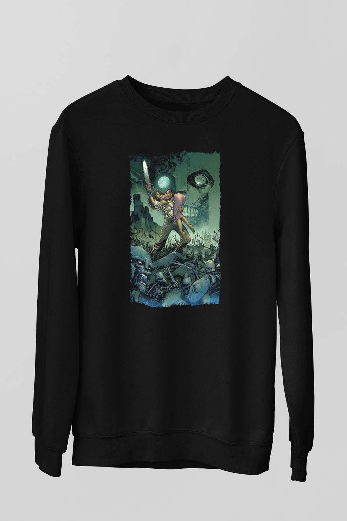Army of Darkness Siyah Unisex  Sweatshirt