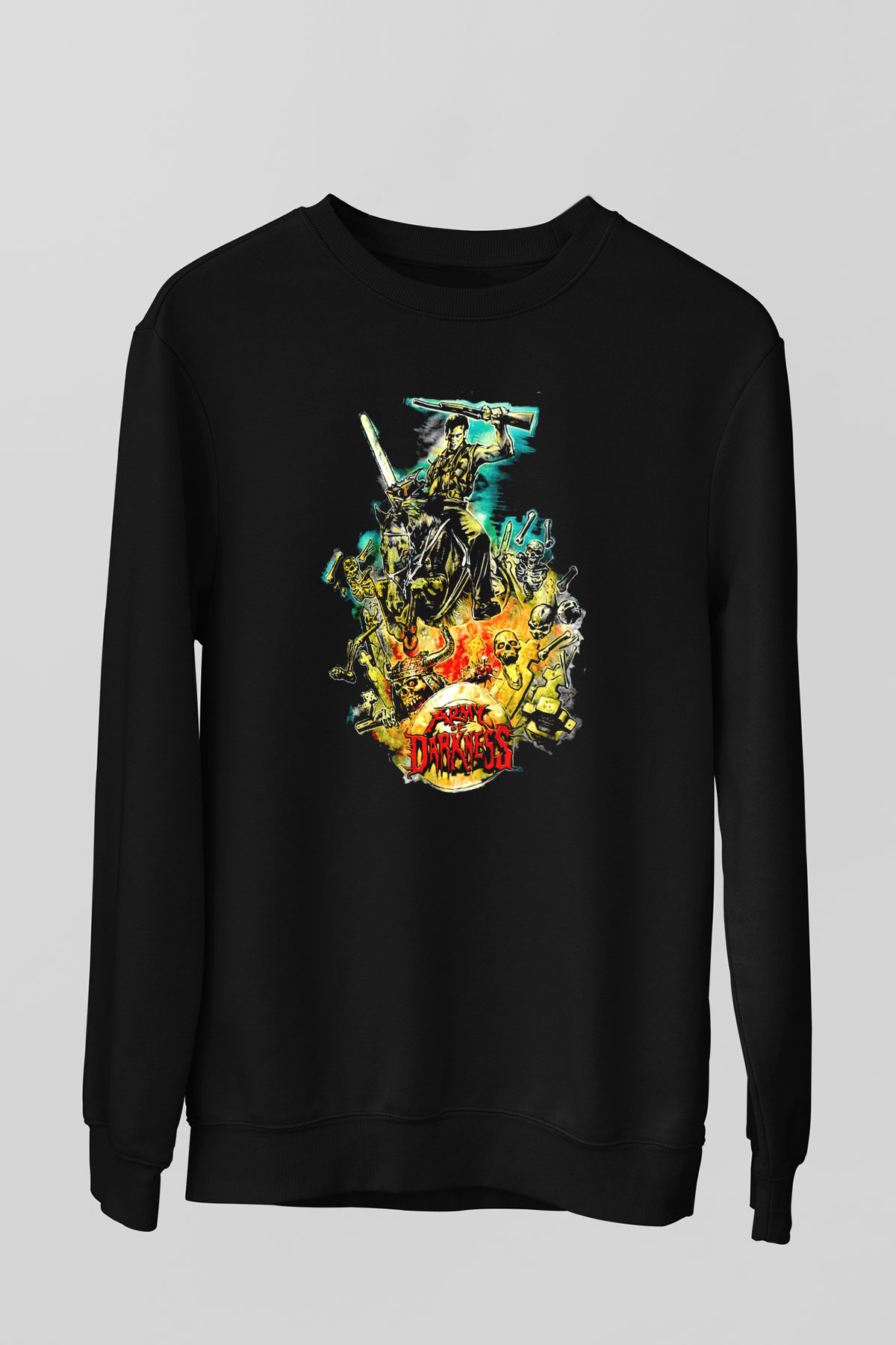 Army of Darkness Siyah Unisex  Sweatshirt
