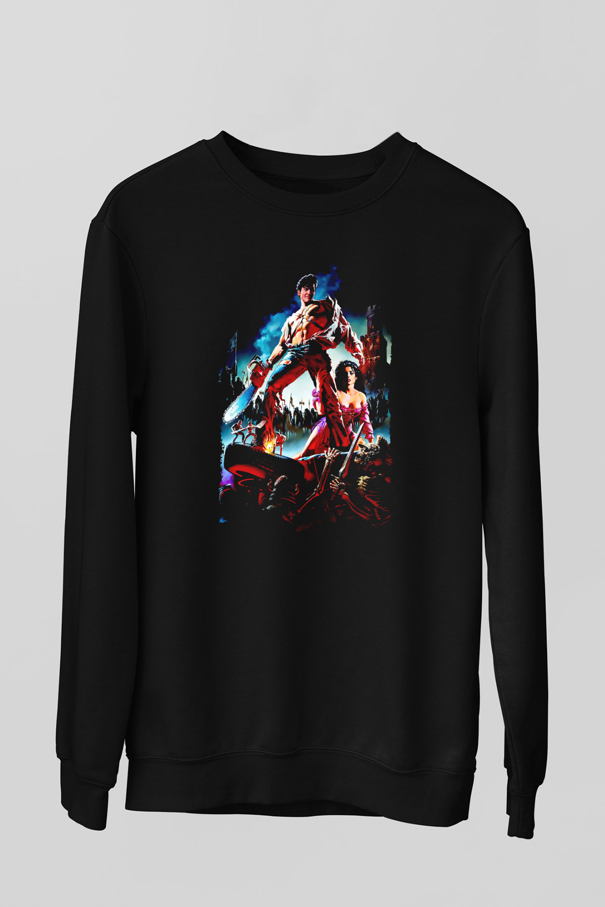 Army of Darkness Siyah Unisex  Sweatshirt