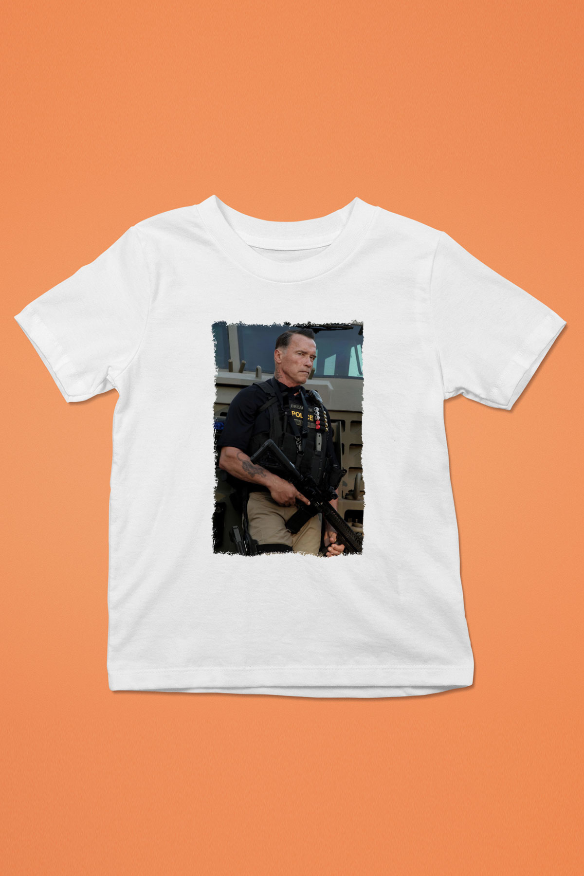 Arnold Schwarzenegger Beyaz Unisex Çocuk Tişört