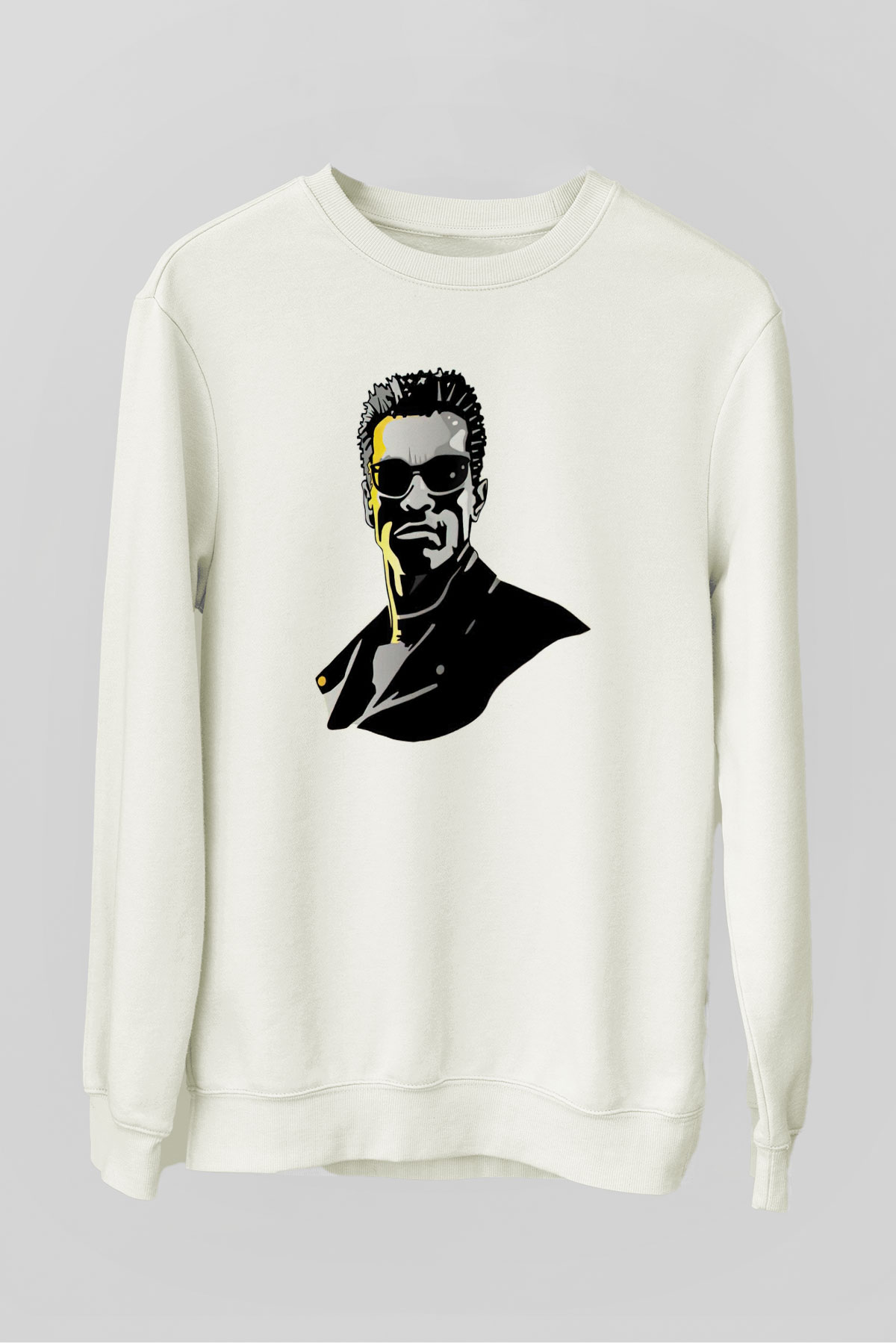 Arnold Schwarzenegger Beyaz Unisex Sweatshirt