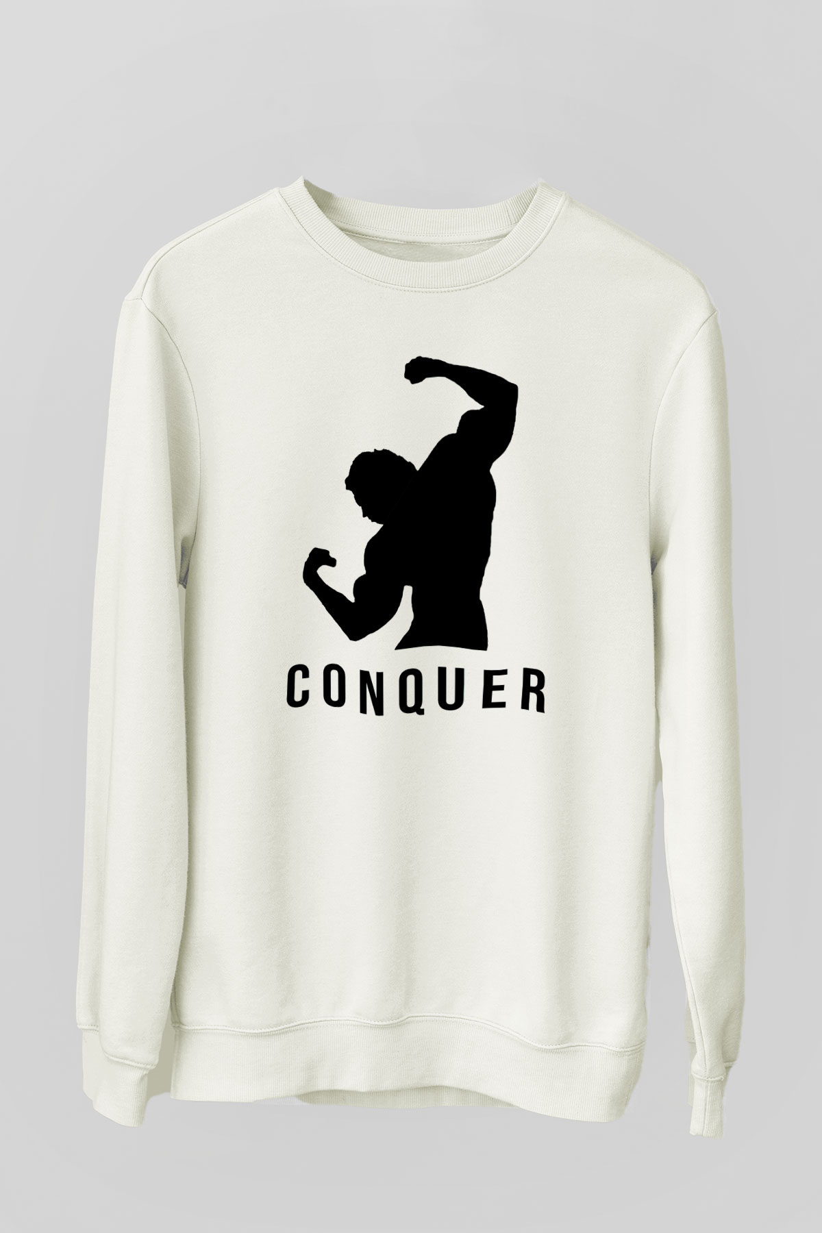 Arnold Schwarzenegger Beyaz Unisex Sweatshirt