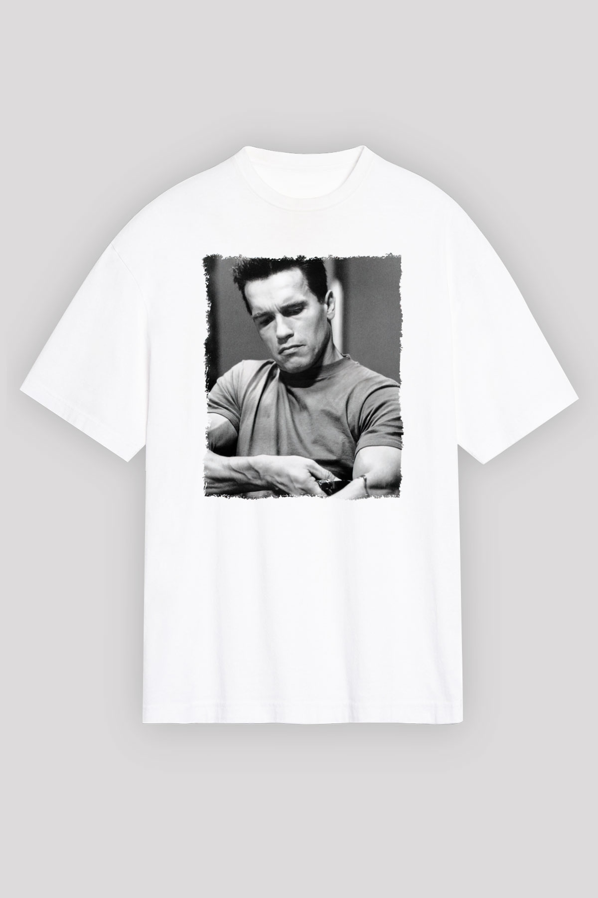 Arnold Schwarzenegger Beyaz Unisex Tişört T-Shirt - TişörtFabrikası