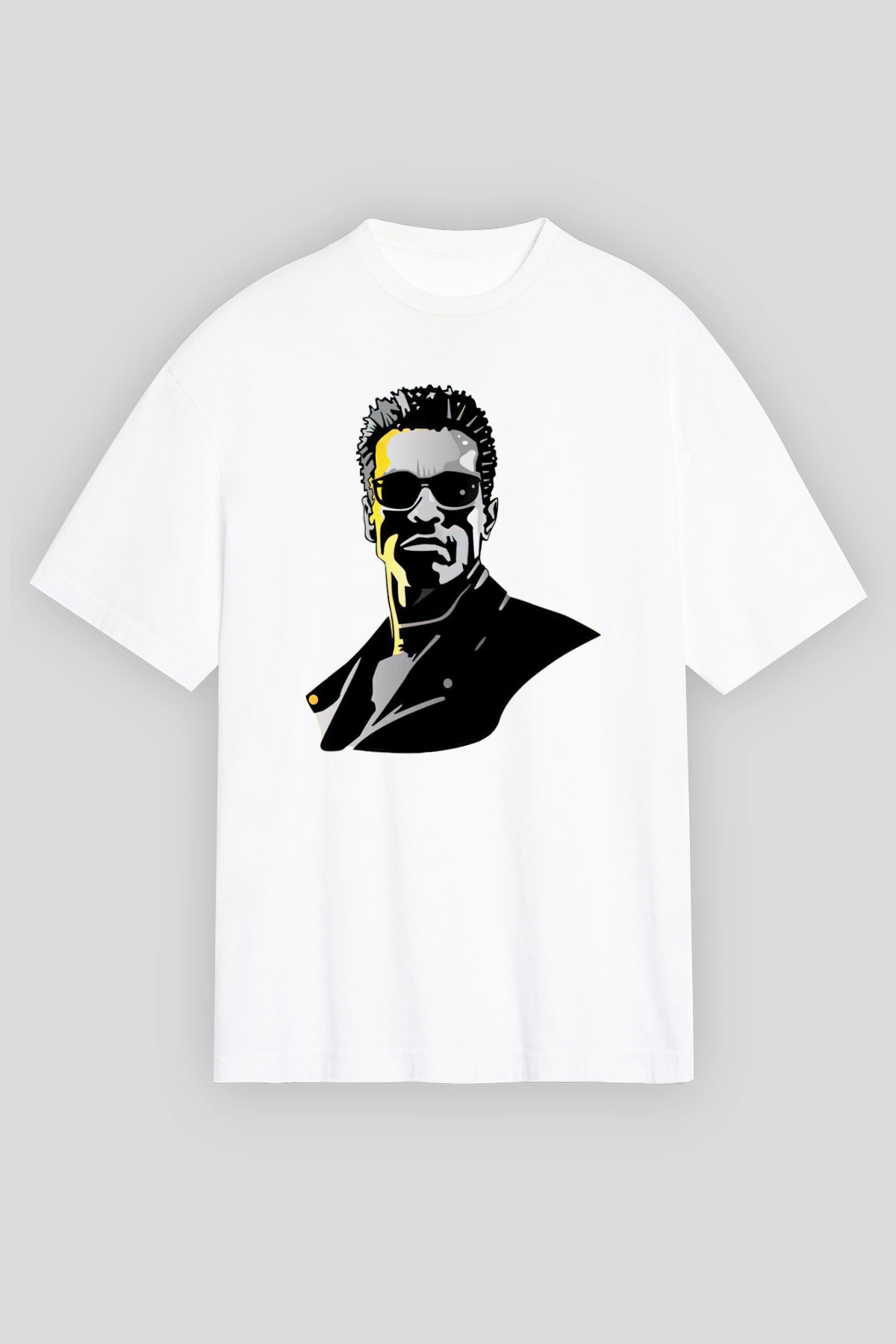 Arnold Schwarzenegger Beyaz Unisex Tişört T-Shirt - TişörtFabrikası