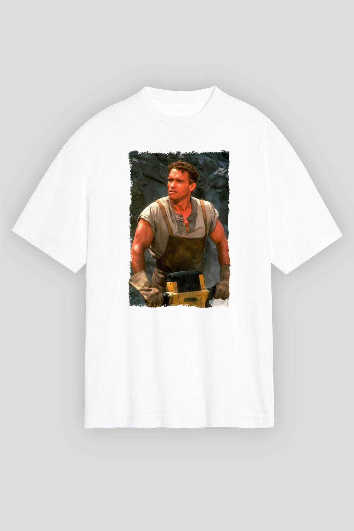 Arnold Schwarzenegger Beyaz Unisex Tişört T-Shirt - TişörtFabrikası