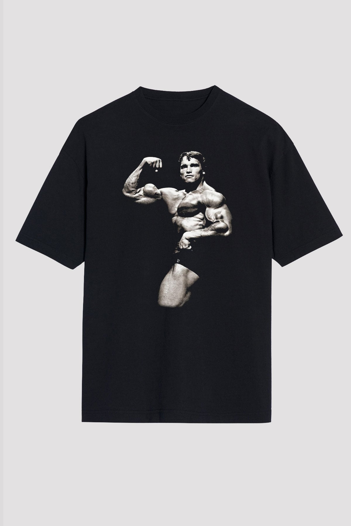 Arnold Schwarzenegger Siyah Unisex Oversize Tişört T-Shirt
