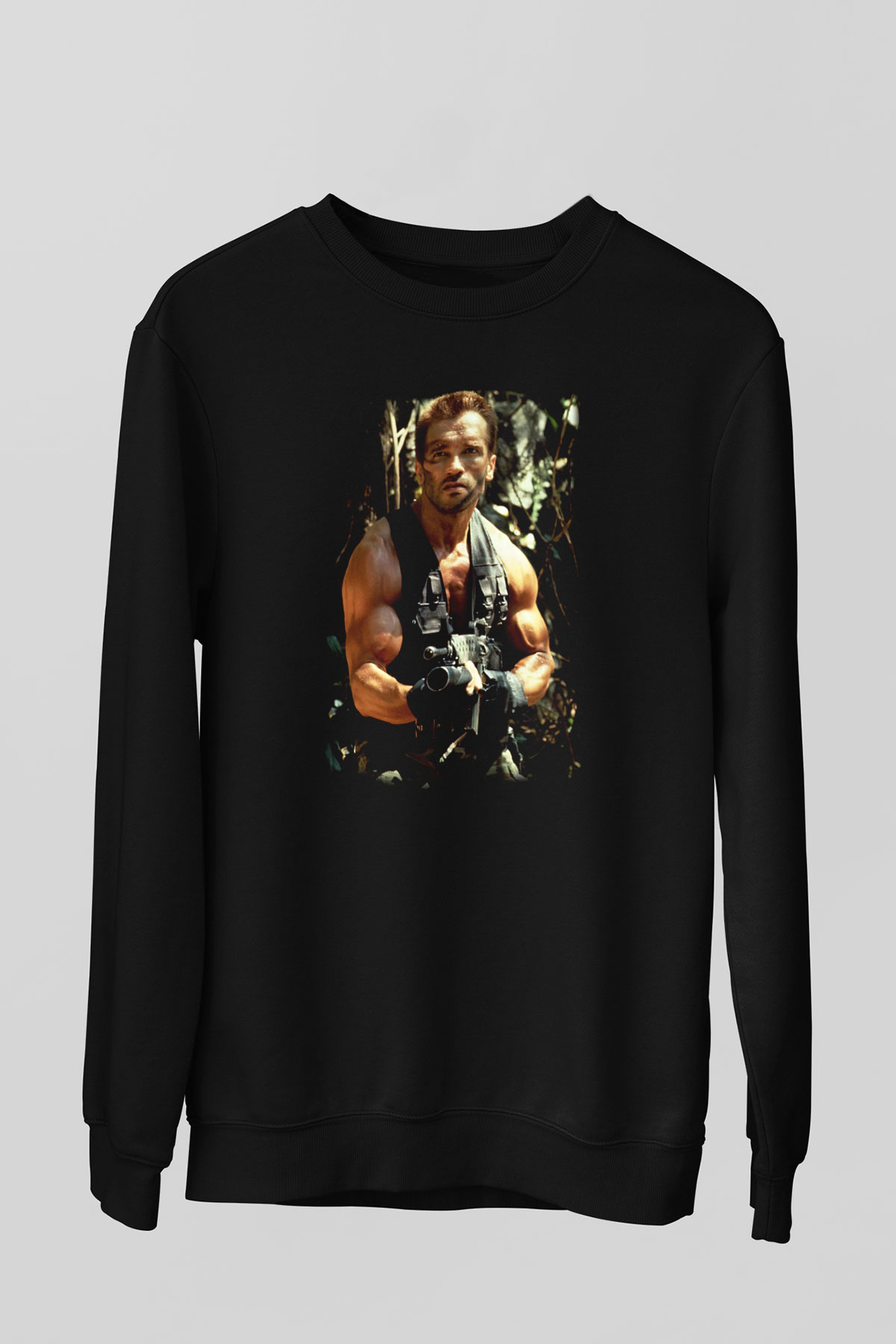 Arnold Schwarzenegger Siyah Unisex Sweatshirt