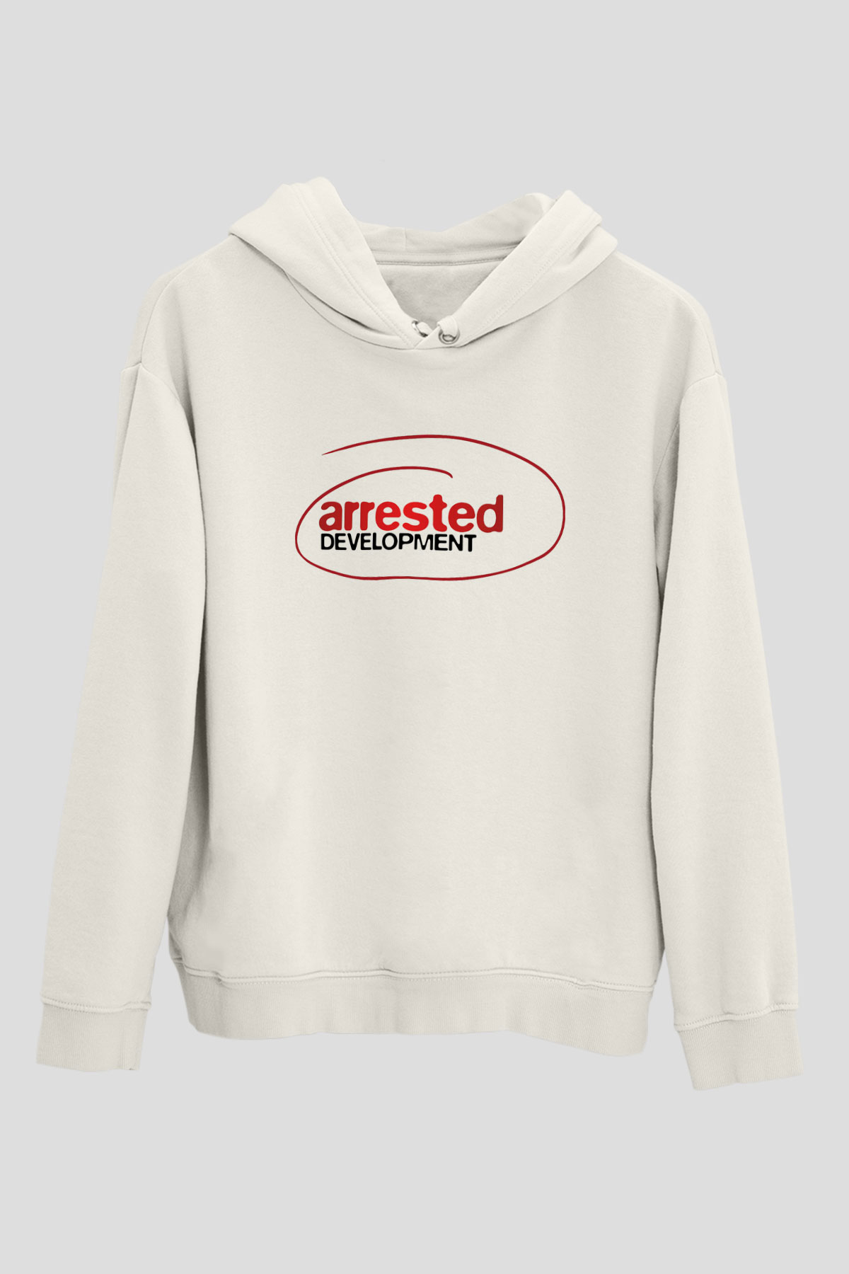 Arrested Development Beyaz Unisex Kapşonlu Sweatshirt